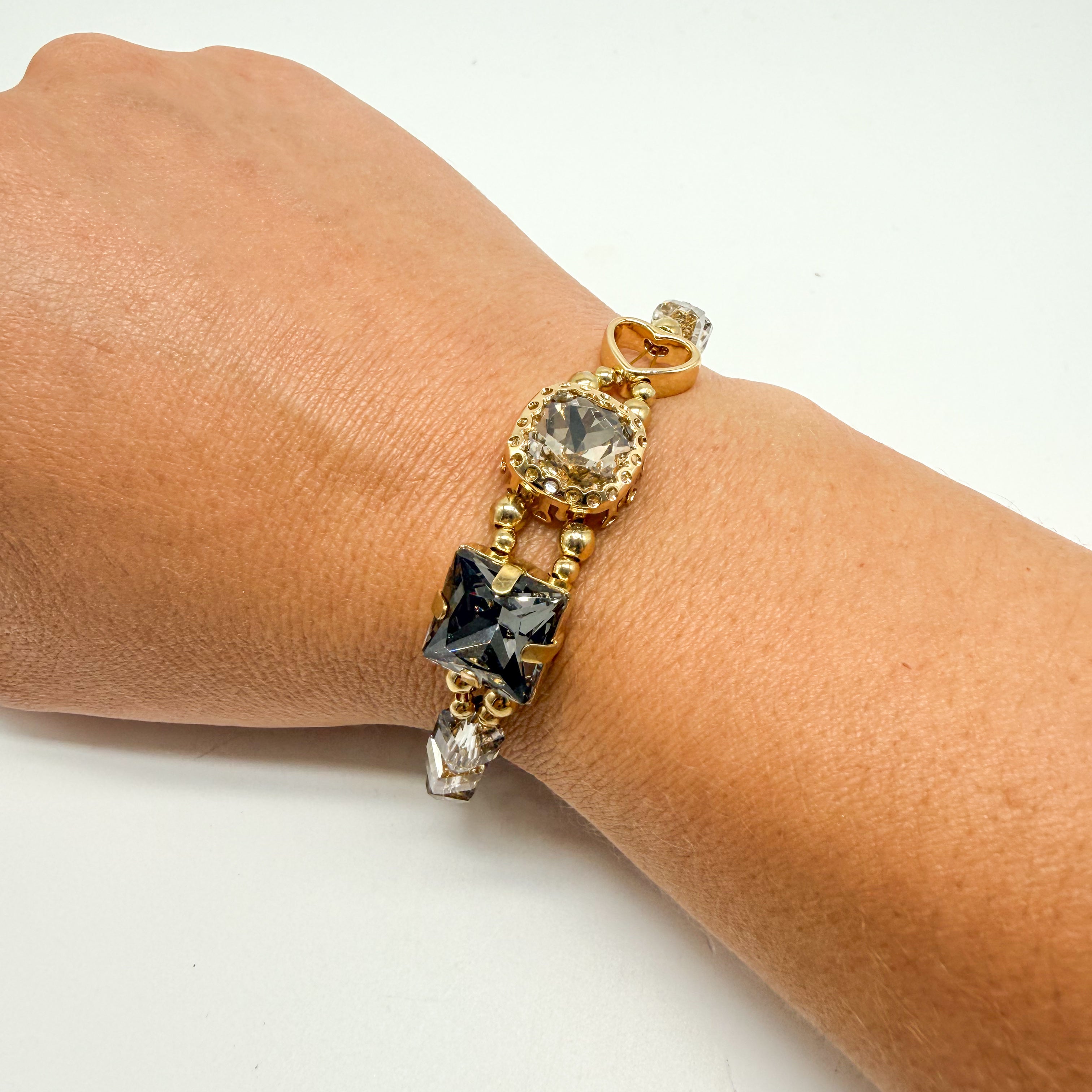 Adjustable Jeweled Waterproof Bracelet-310 Jewelry-NIHAO JEWELRY-Heathered Boho Boutique, Women's Fashion and Accessories in Palmetto, FL