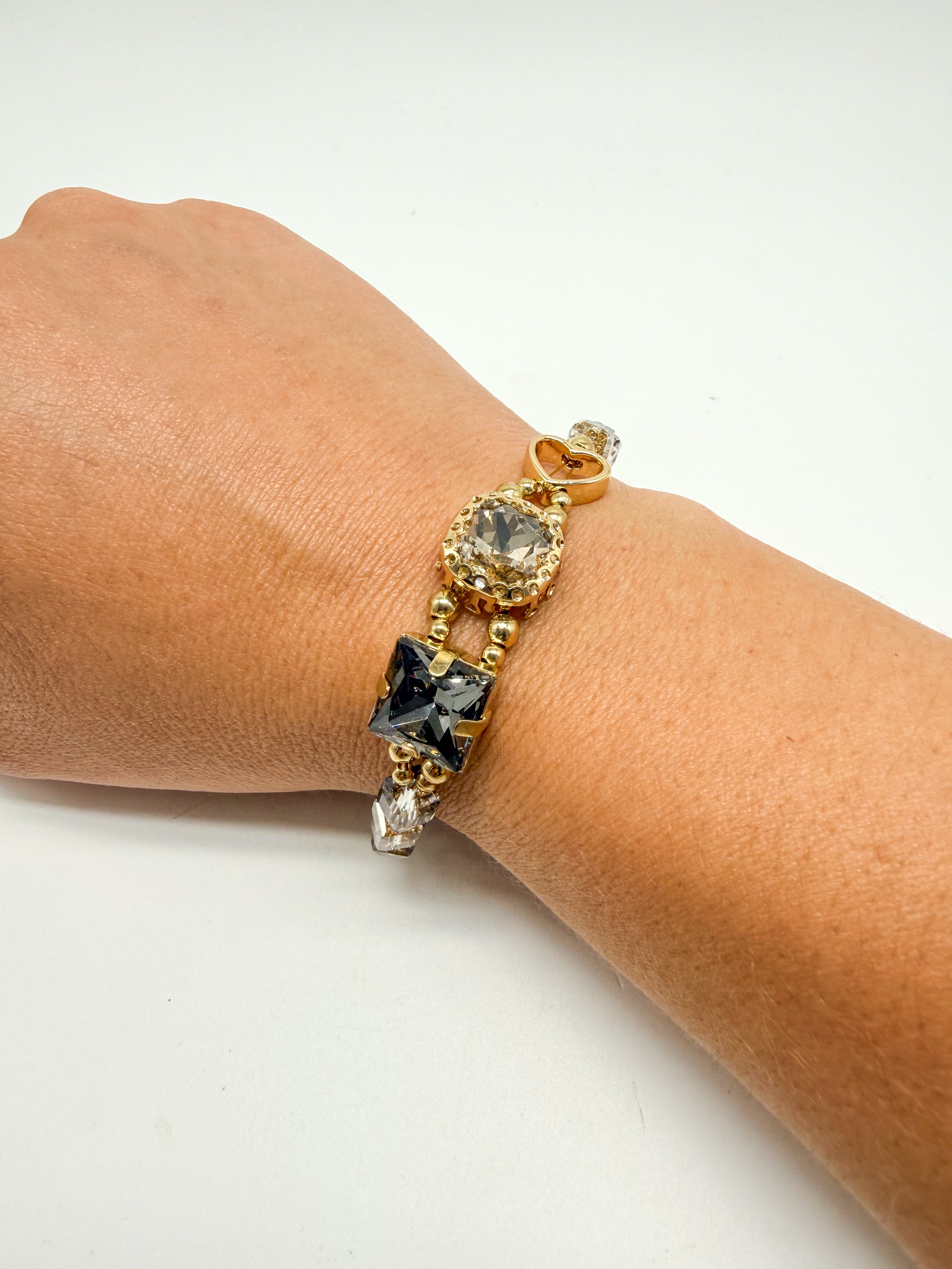 Adjustable Jeweled Waterproof Bracelet-310 Jewelry-NIHAO JEWELRY-Heathered Boho Boutique, Women's Fashion and Accessories in Palmetto, FL