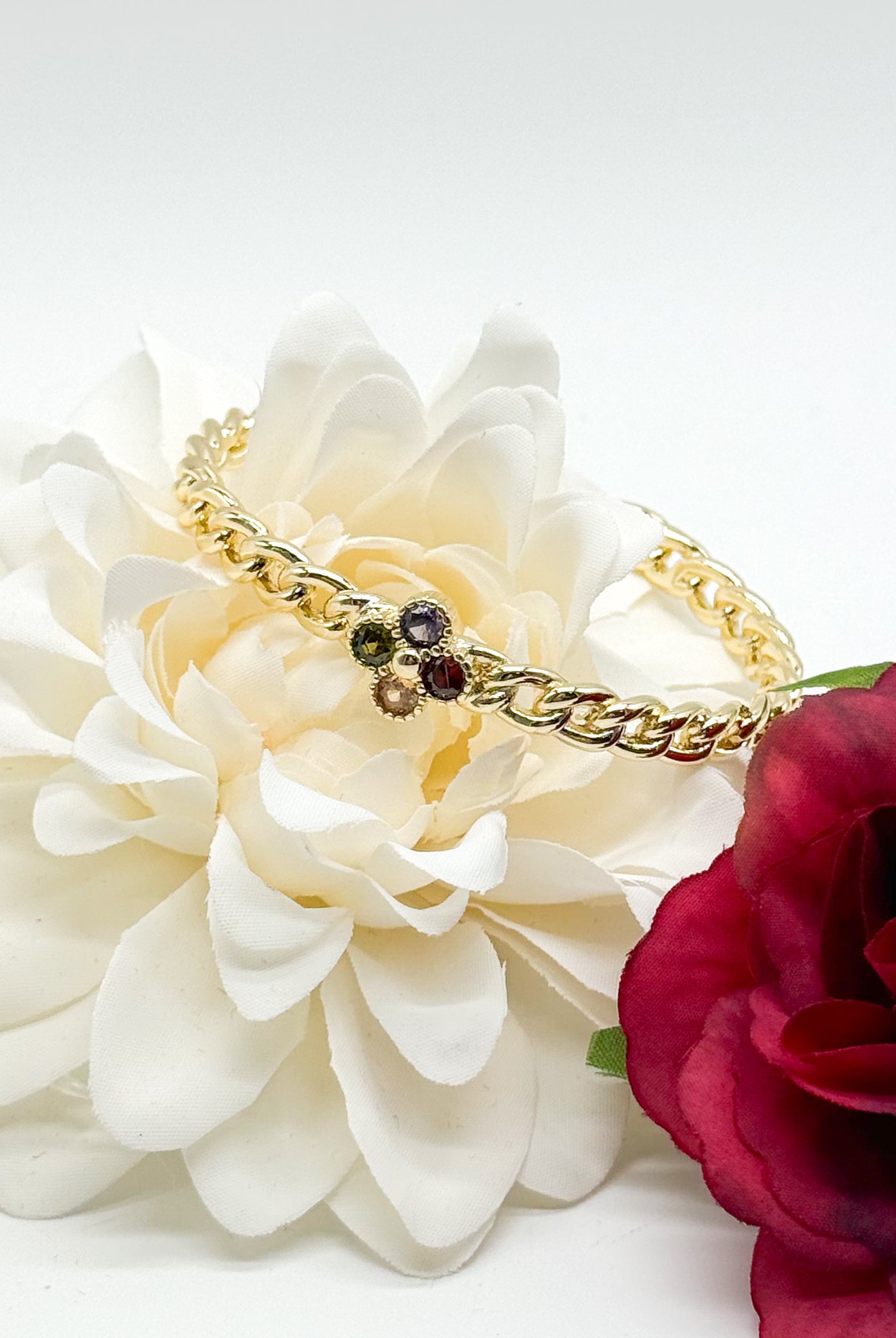 Colored Little Clover Bangle-310 Jewelry-Millenx Accessories, LLC.-Heathered Boho Boutique, Women's Fashion and Accessories in Palmetto, FL