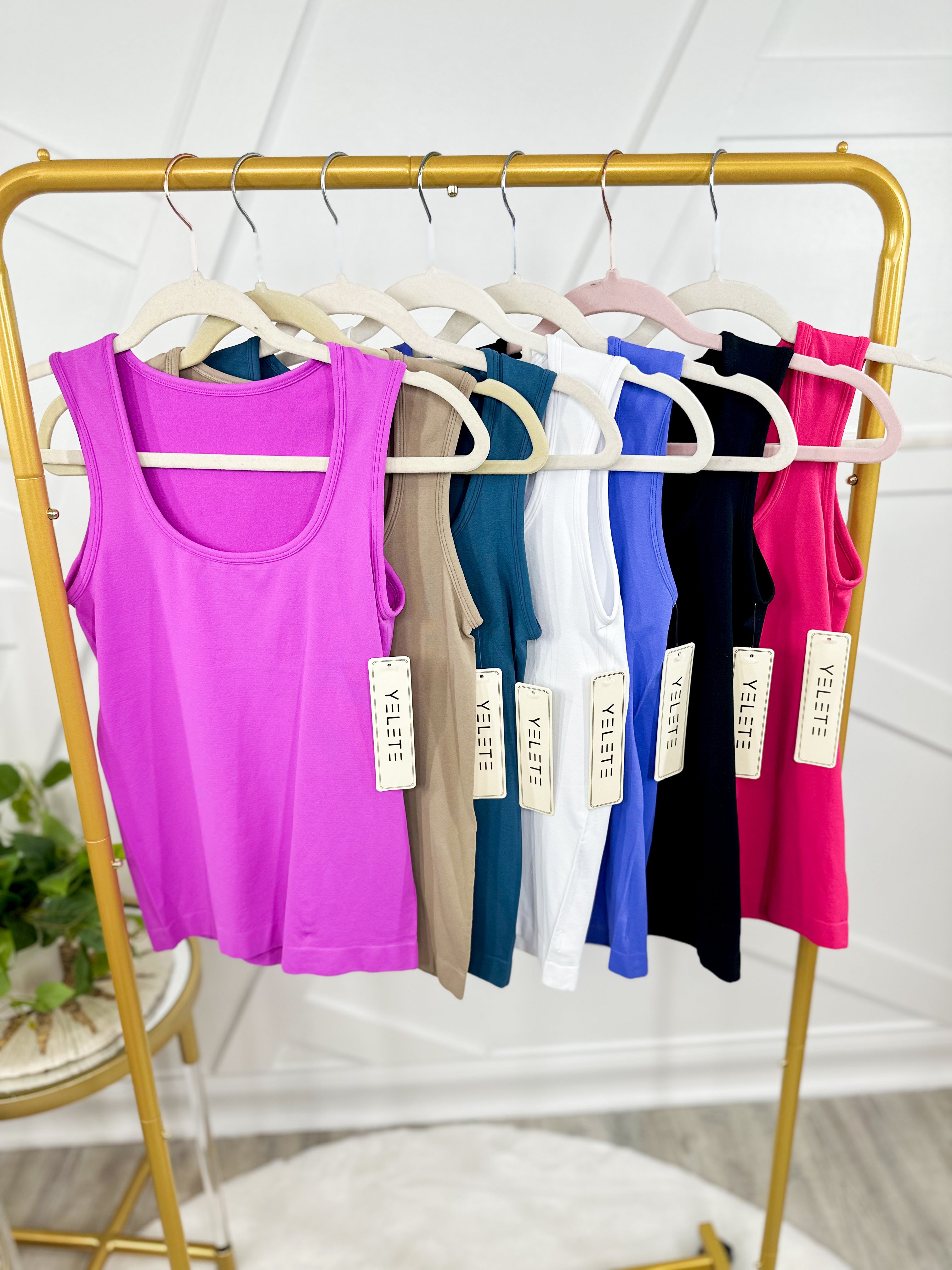 Restock : Just My Type Seamless Tank Top-100 Tank/Crop Tops-YELETE-Heathered Boho Boutique, Women's Fashion and Accessories in Palmetto, FL