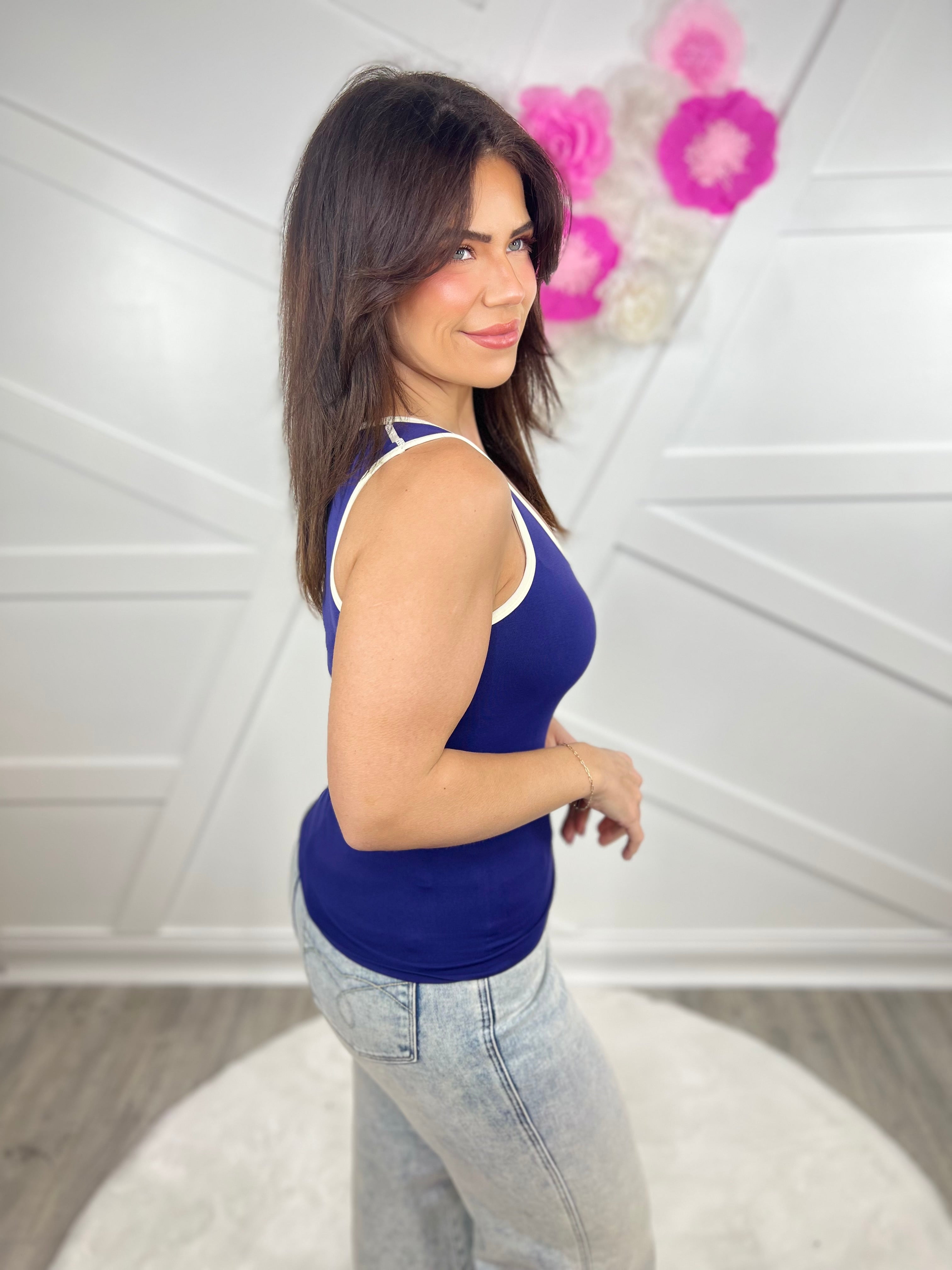 Restock : Fancy Now Seamless Tank-100 Tank/Crop Tops-YELETE-Heathered Boho Boutique, Women's Fashion and Accessories in Palmetto, FL