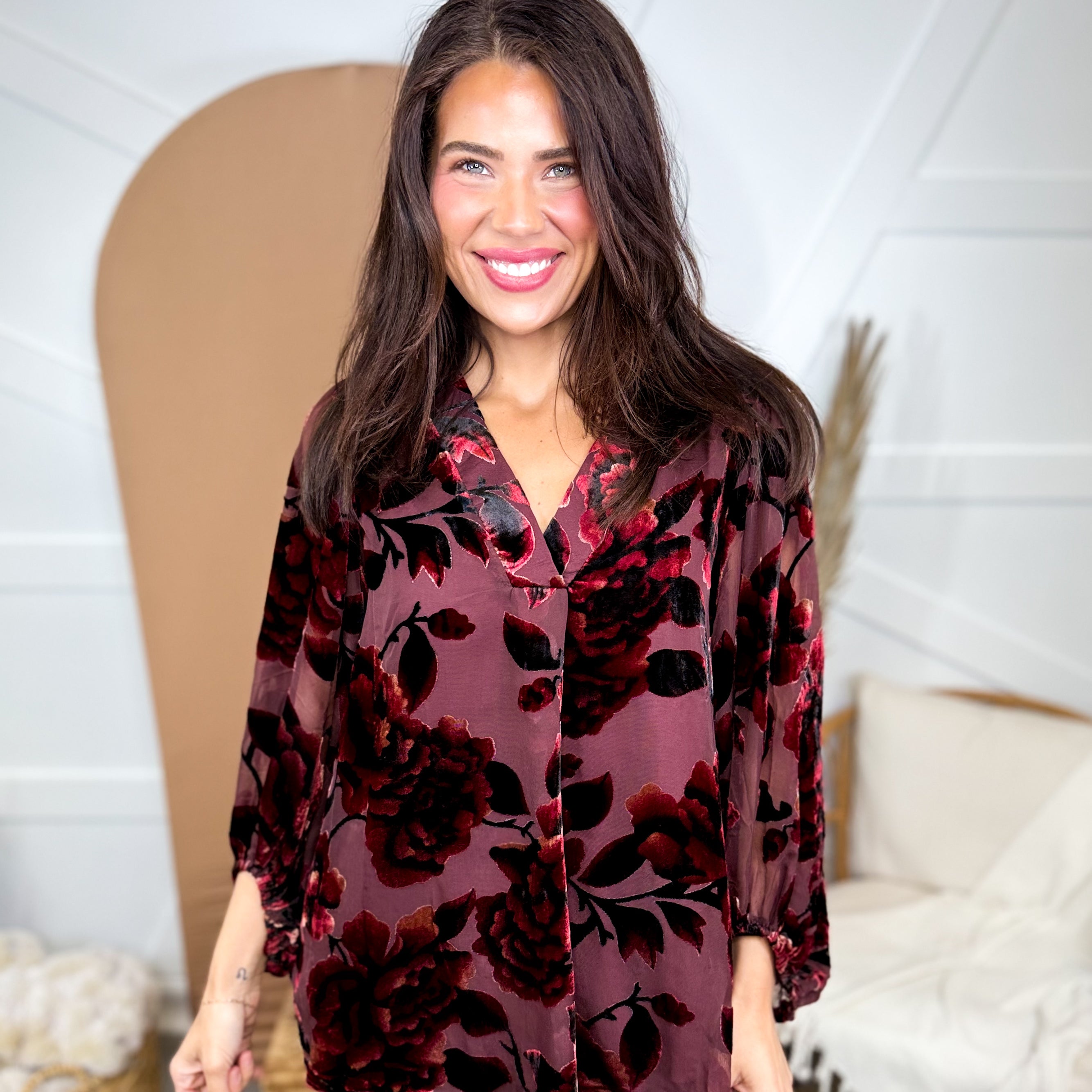 On a Whim Top-120 LONG SLEEVE TOPS-JODIFL-Heathered Boho Boutique, Women's Fashion and Accessories in Palmetto, FL