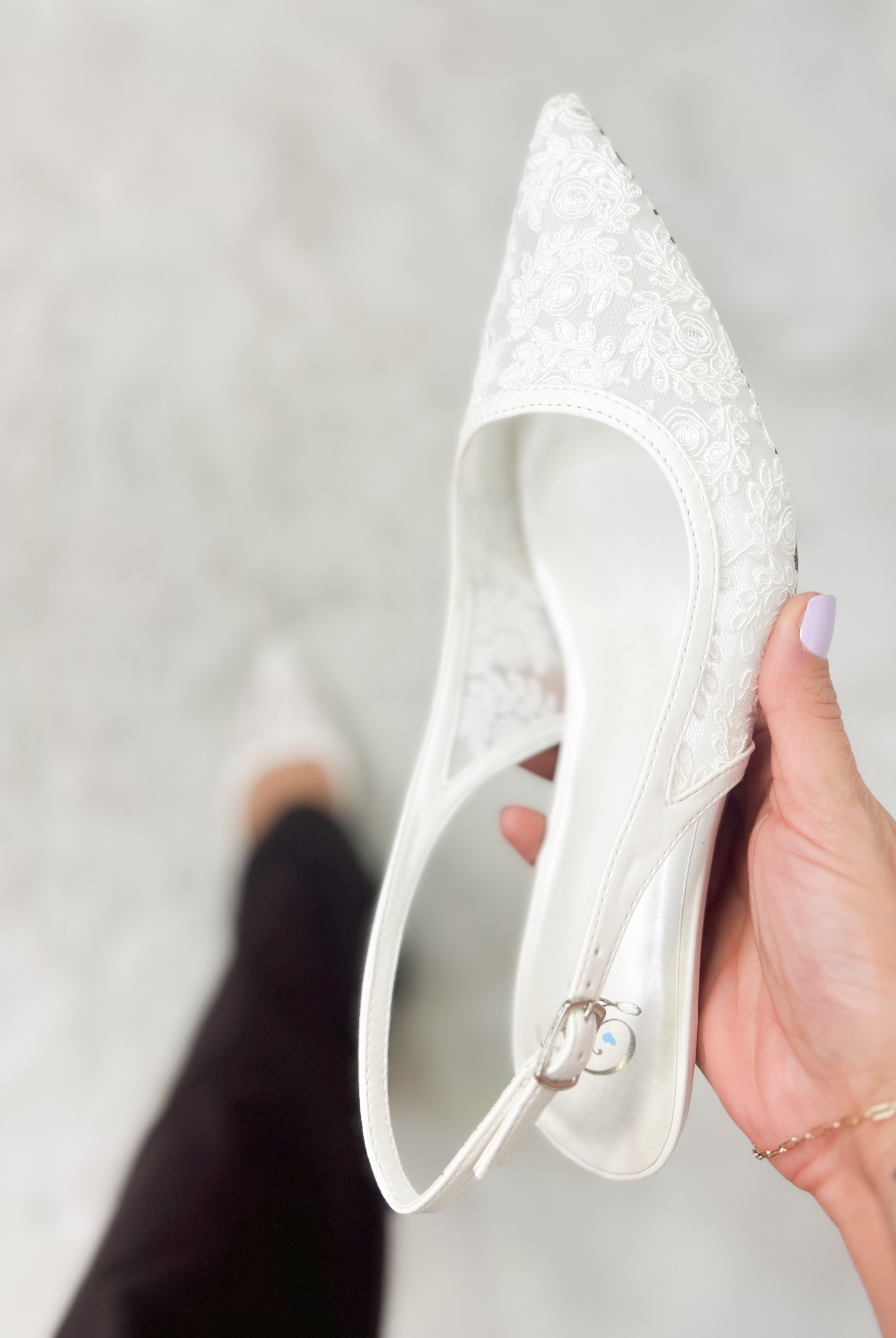 Status Heels - White Lace-350 Shoes-Fortune Dynamic-Heathered Boho Boutique, Women's Fashion and Accessories in Palmetto, FL