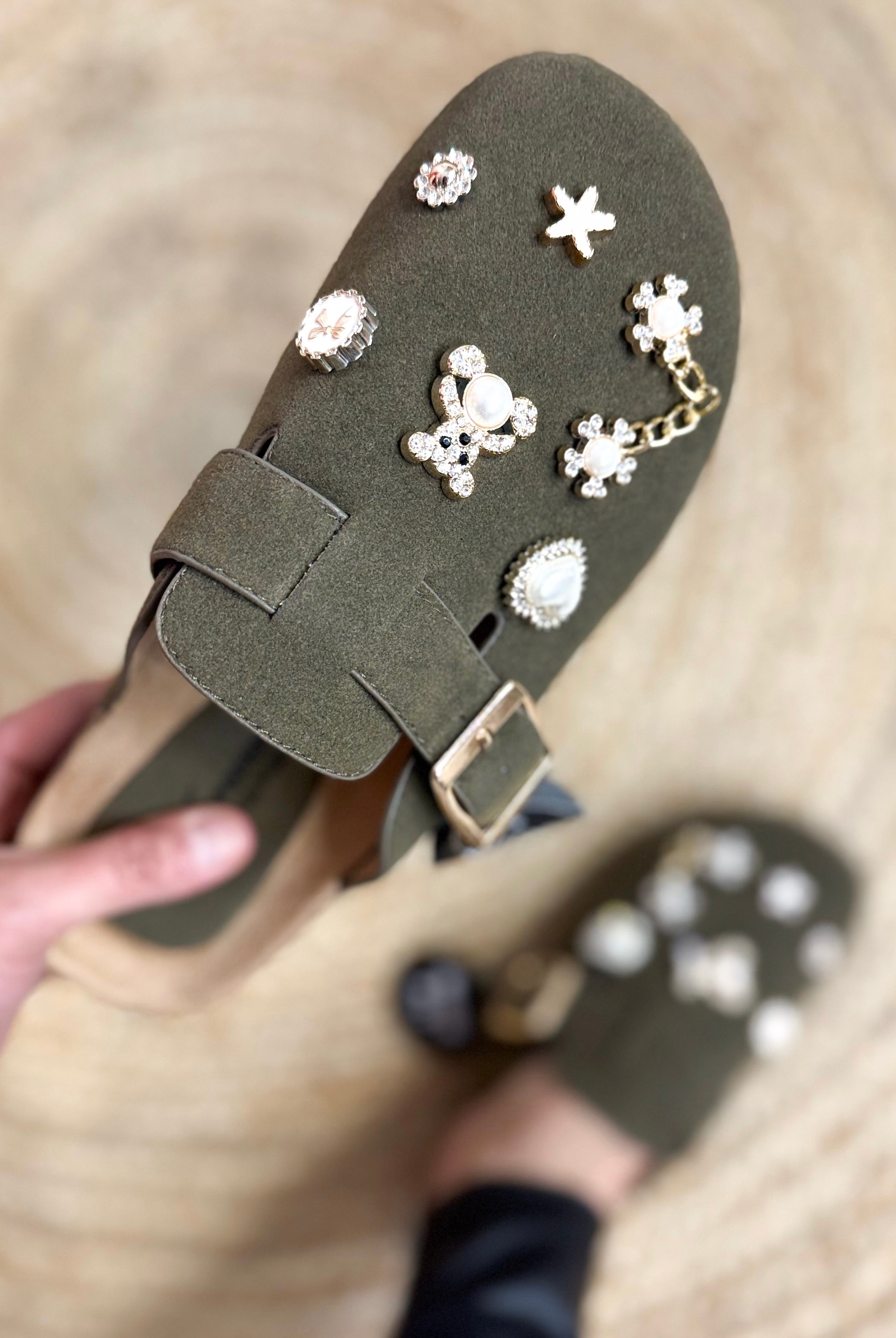 Berk Wide Fit Slippers - Olive-350 SHOES-Forever Link-Heathered Boho Boutique, Women's Fashion and Accessories in Palmetto, FL