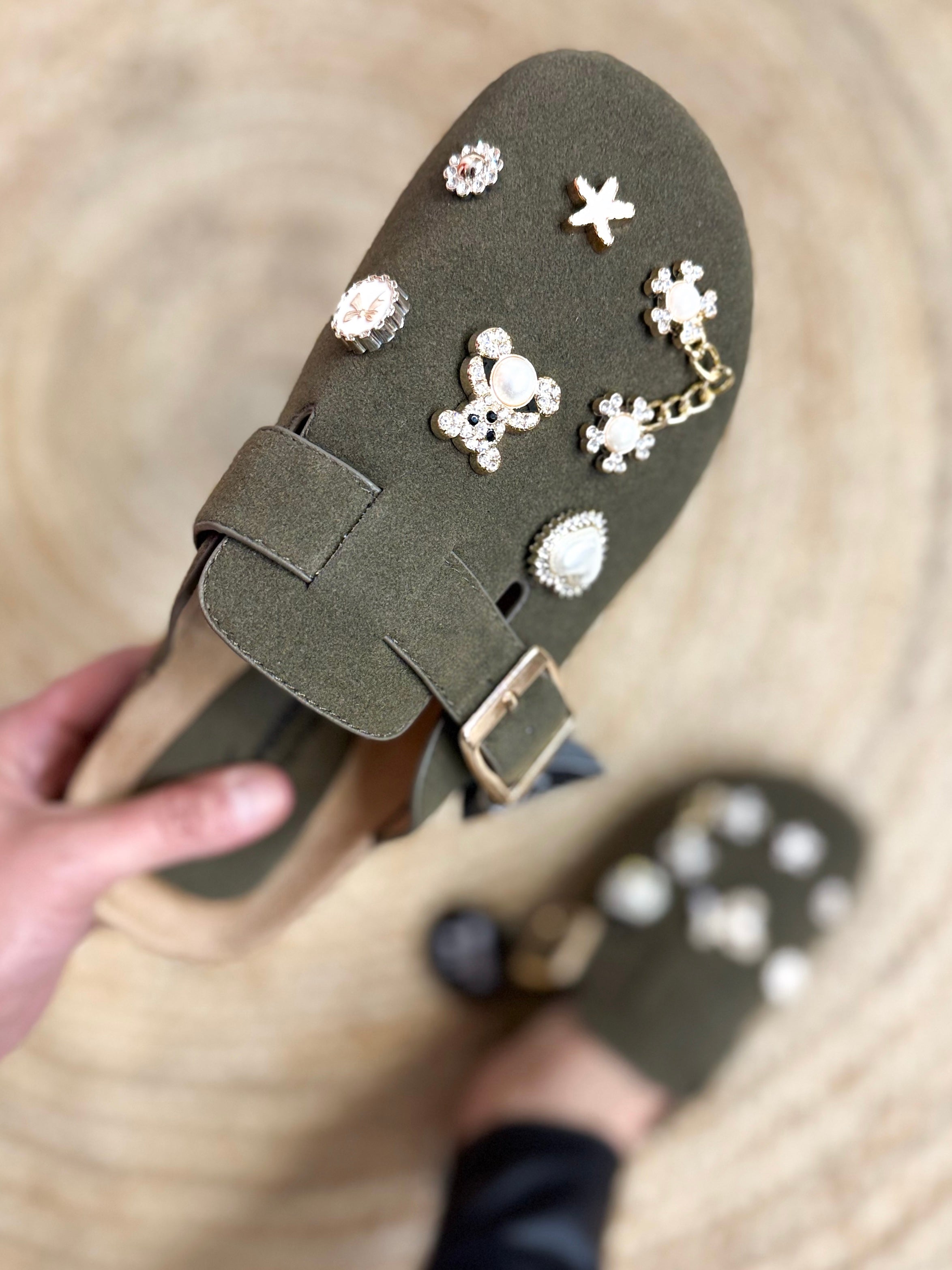 Berk Wide Fit Slippers - Olive-350 SHOES-Forever Link-Heathered Boho Boutique, Women's Fashion and Accessories in Palmetto, FL