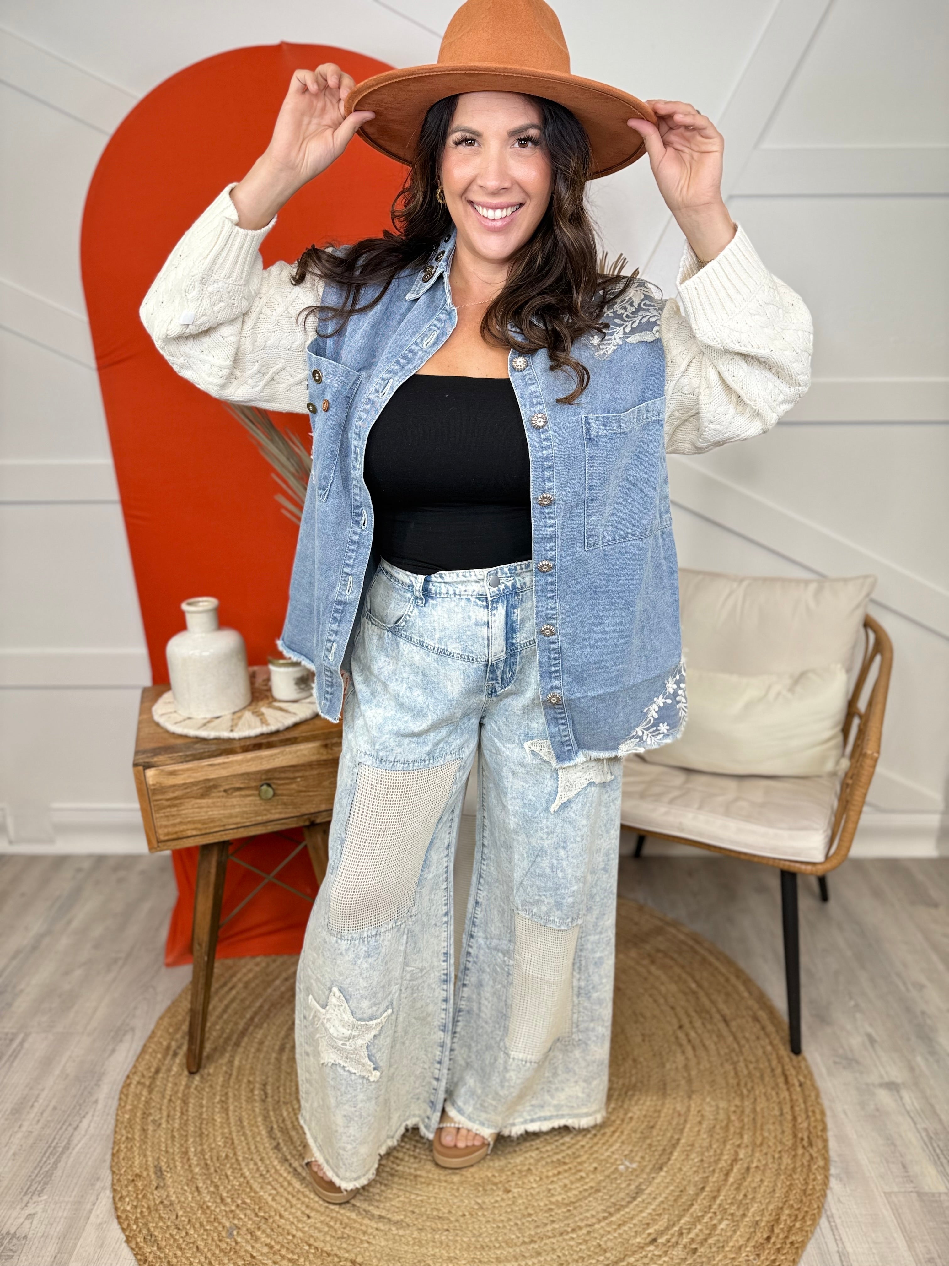 Restock: Take Me Downtown Shacket-200 JACKETS/SHACKETS-POL-Heathered Boho Boutique, Women's Fashion and Accessories in Palmetto, FL