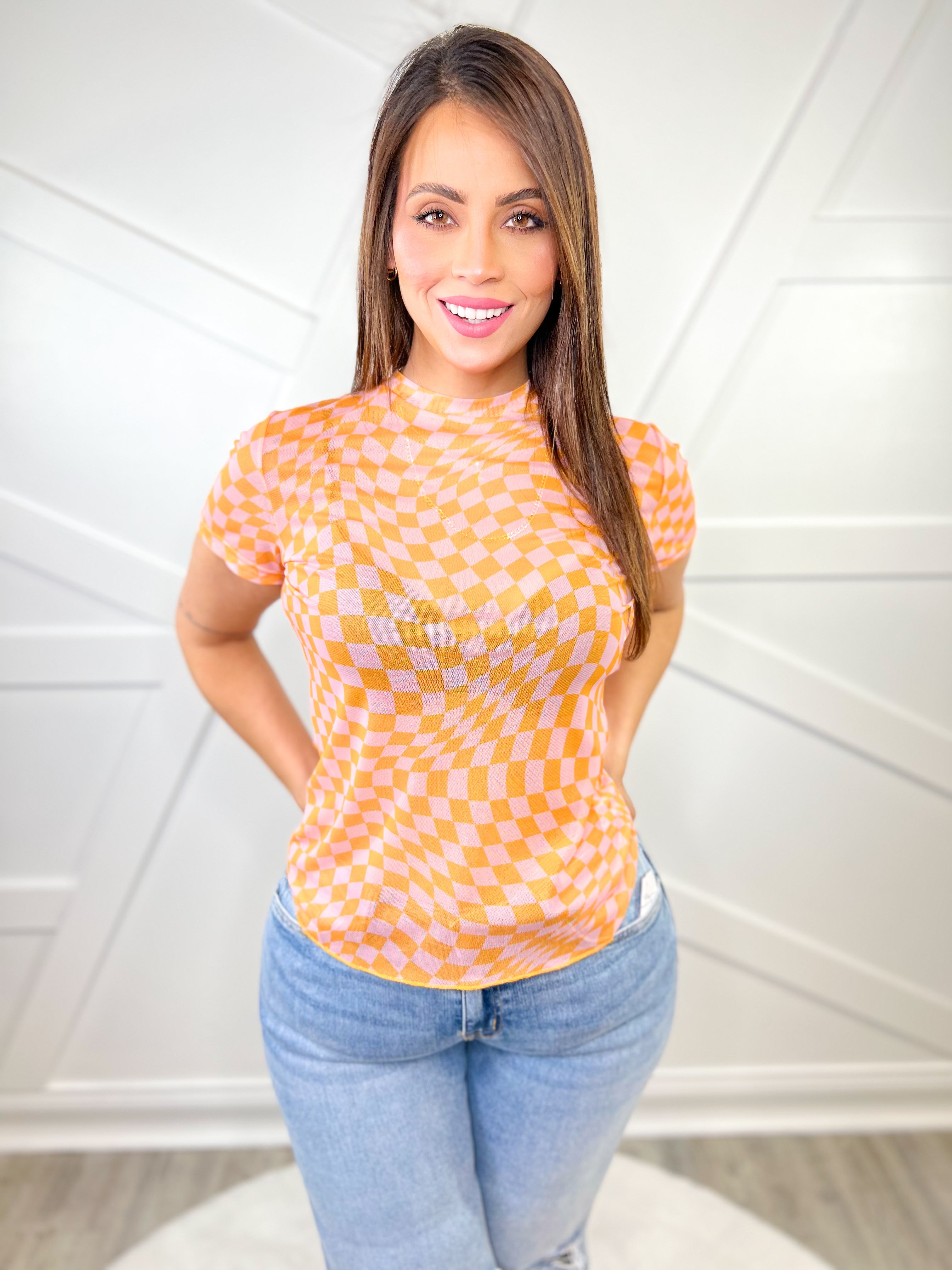 Prismatic Mesh Top-400 Takeover/Pre-Order-Davi & Dani-Heathered Boho Boutique, Women's Fashion and Accessories in Palmetto, FL