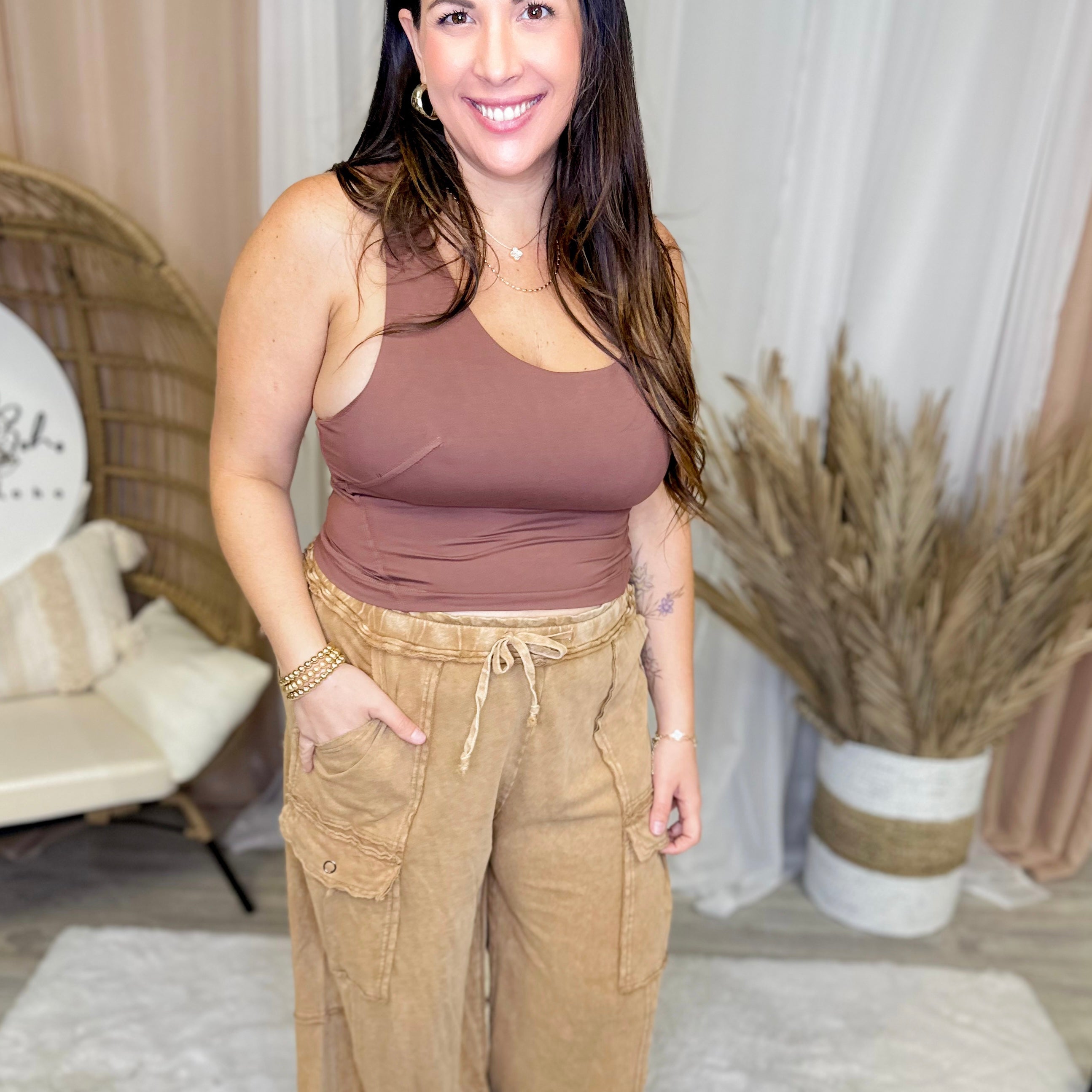 Restock : Final Touches Crop Top-100 Tank/Crop Tops-Rae Mode-Heathered Boho Boutique, Women's Fashion and Accessories in Palmetto, FL