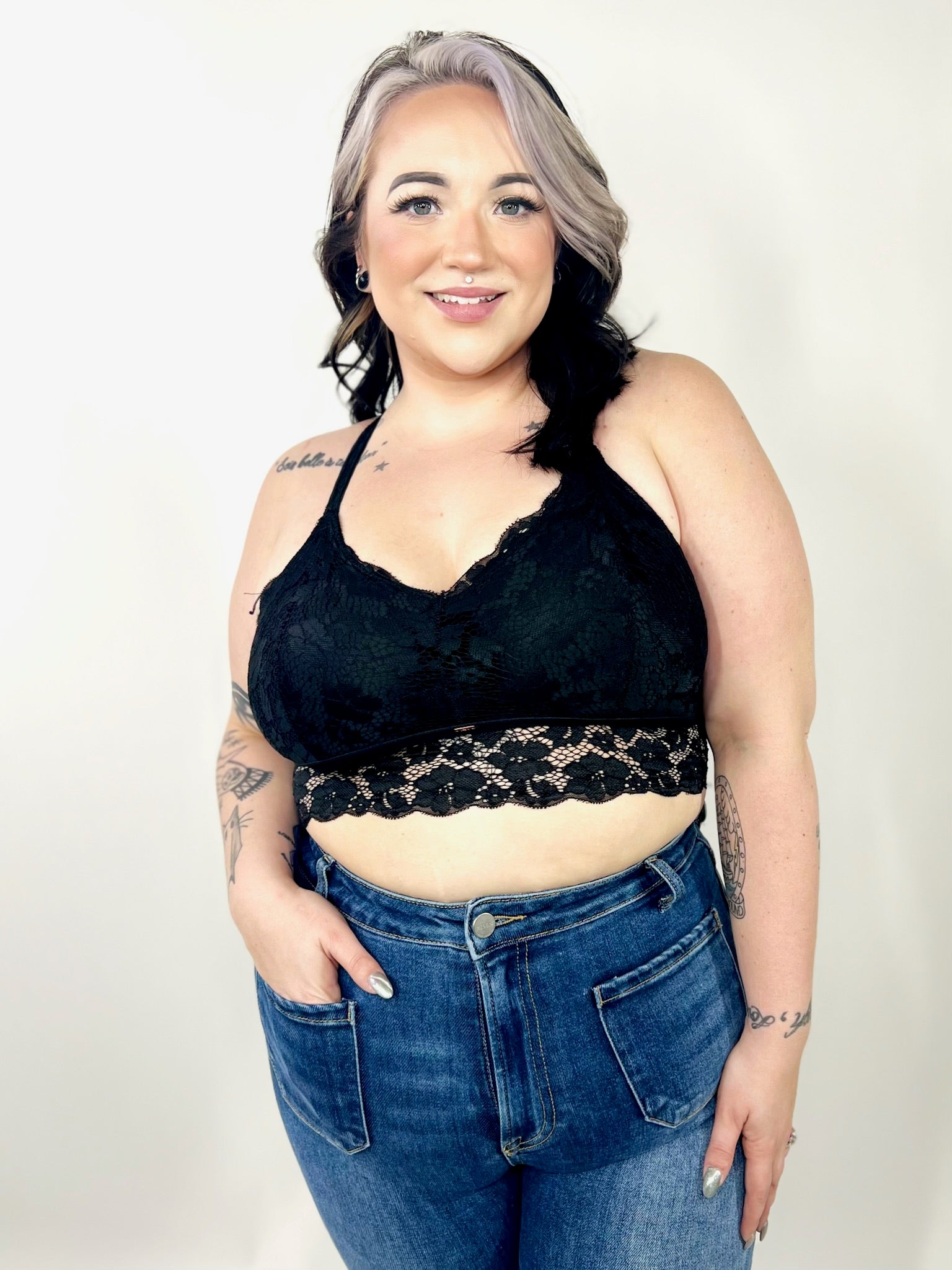 Juliette Lace Bralette (Reg/Curvy)-140 Body Suits/ Intimates-Jady K-Heathered Boho Boutique, Women's Fashion and Accessories in Palmetto, FL