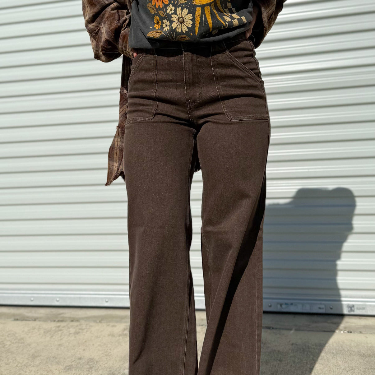 Favorite Adventure Wide Leg Jeans by Judy Blue-190 Jeans-Judy Blue-Heathered Boho Boutique, Women's Fashion and Accessories in Palmetto, FL