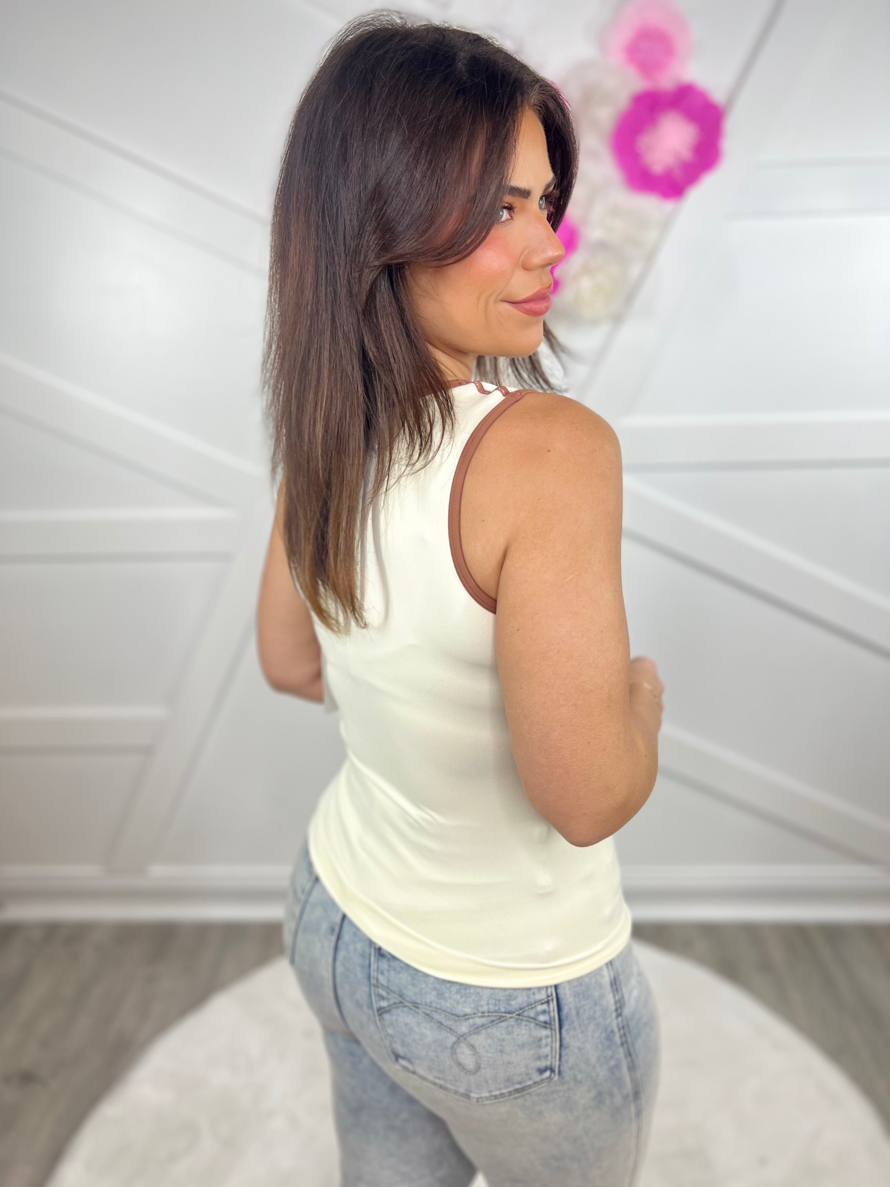 Restock : Fancy Now Seamless Tank-100 Tank/Crop Tops-YELETE-Heathered Boho Boutique, Women's Fashion and Accessories in Palmetto, FL