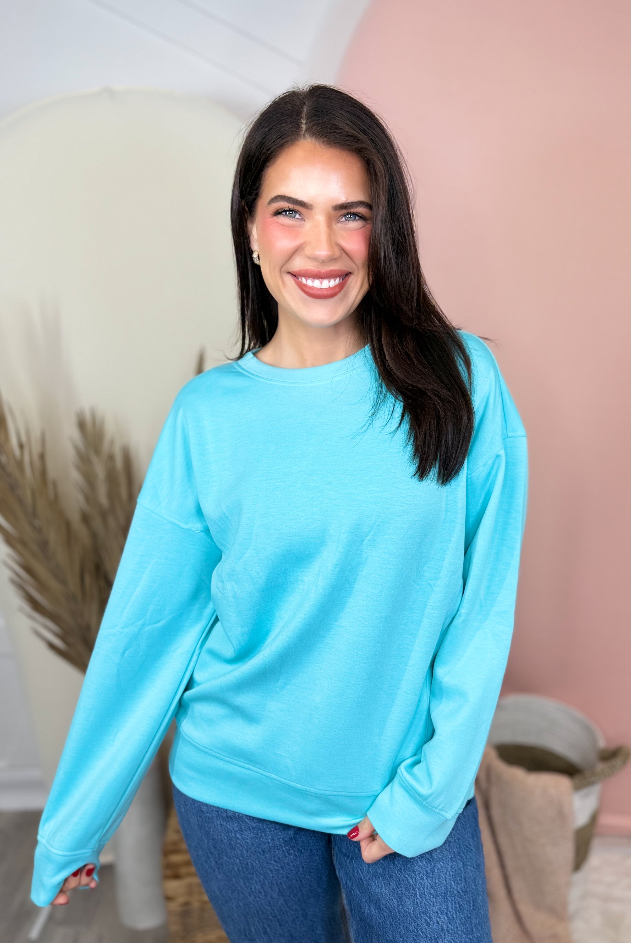 Gossip Sweatshirt-120 LONG SLEEVE TOPS-ZENANA-Heathered Boho Boutique, Women's Fashion and Accessories in Palmetto, FL