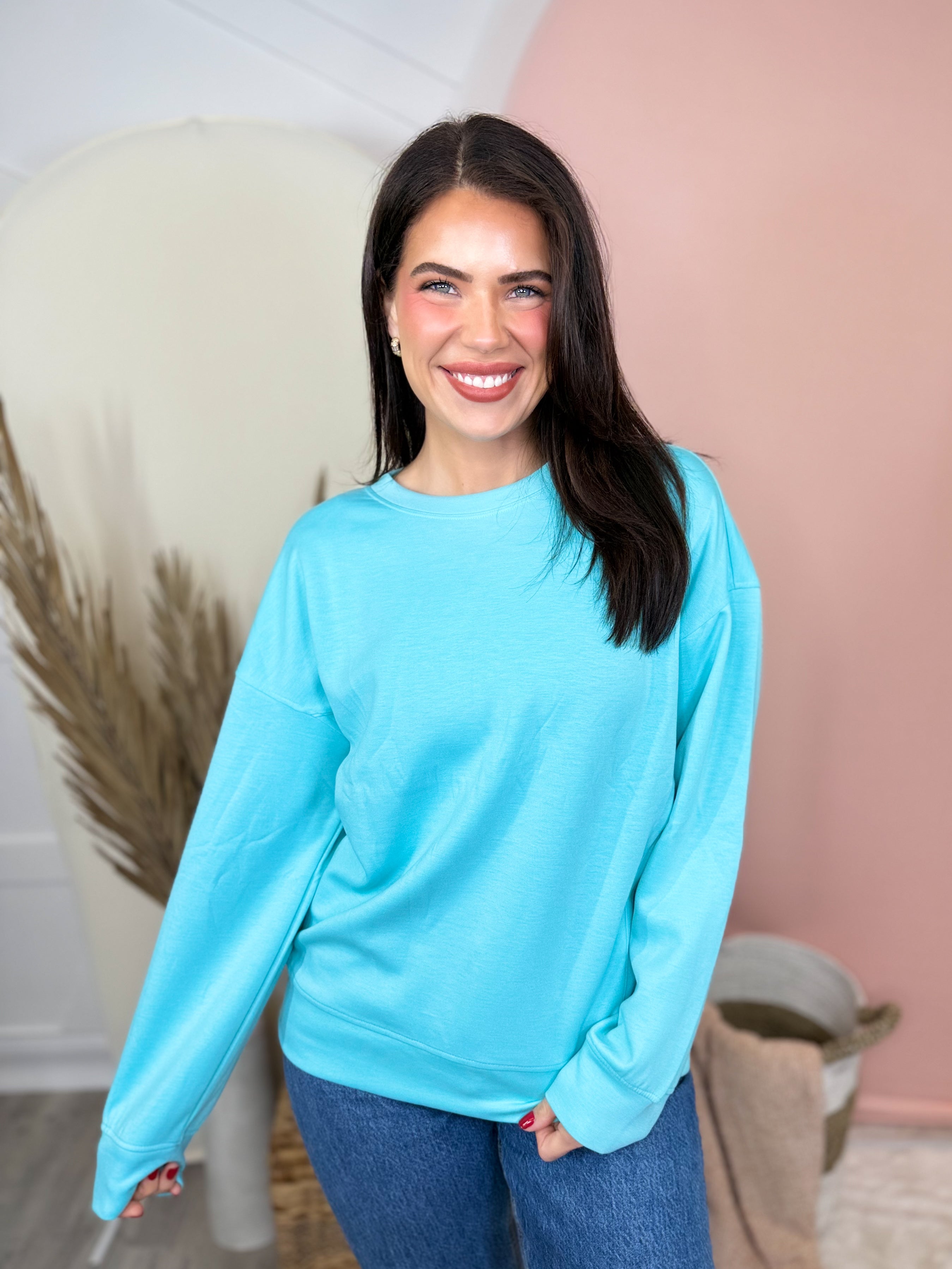 Gossip Sweatshirt-120 LONG SLEEVE TOPS-ZENANA-Heathered Boho Boutique, Women's Fashion and Accessories in Palmetto, FL