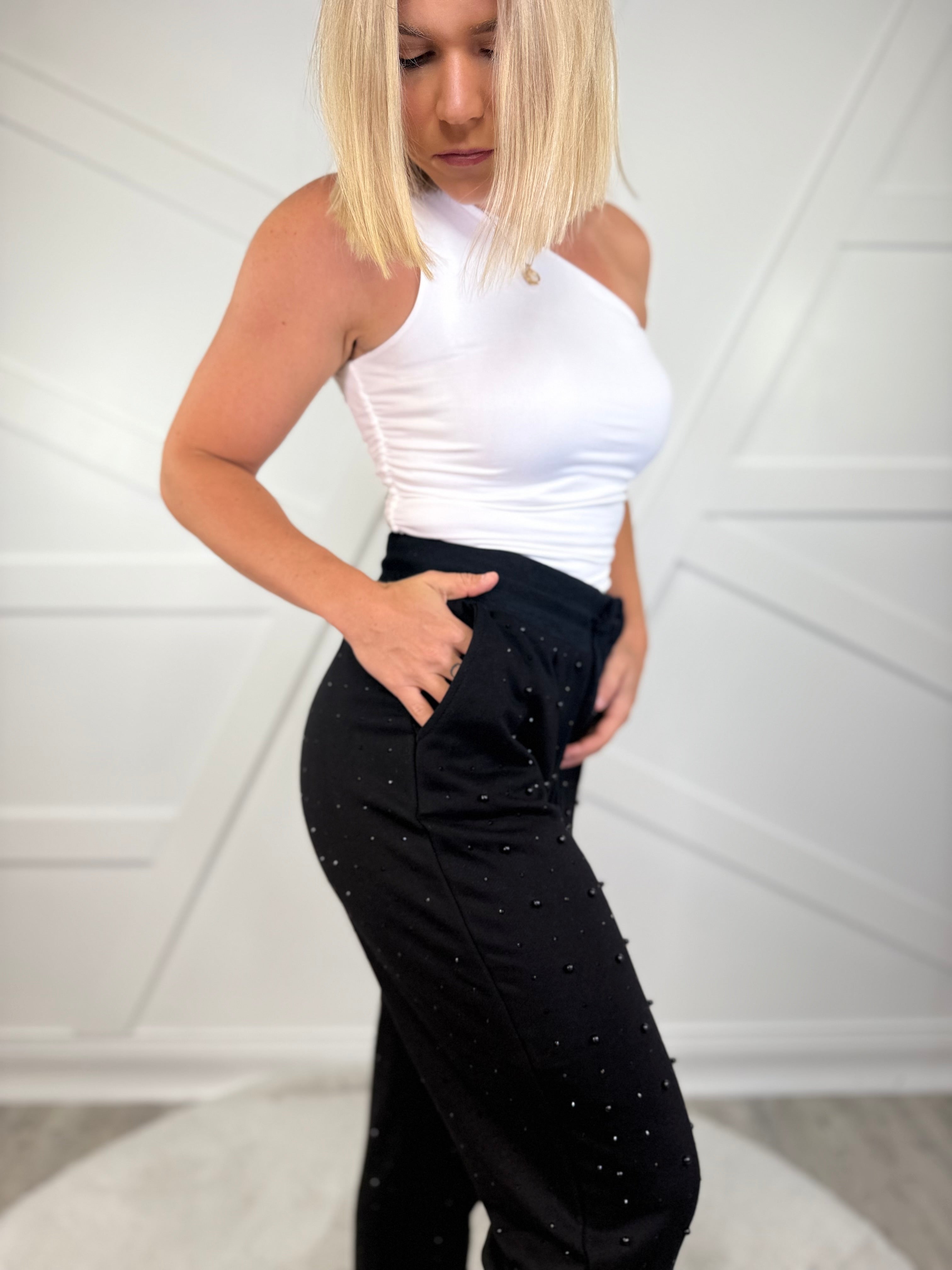 You're a Gem Joggers-150 PANTS-White Birch-Heathered Boho Boutique, Women's Fashion and Accessories in Palmetto, FL