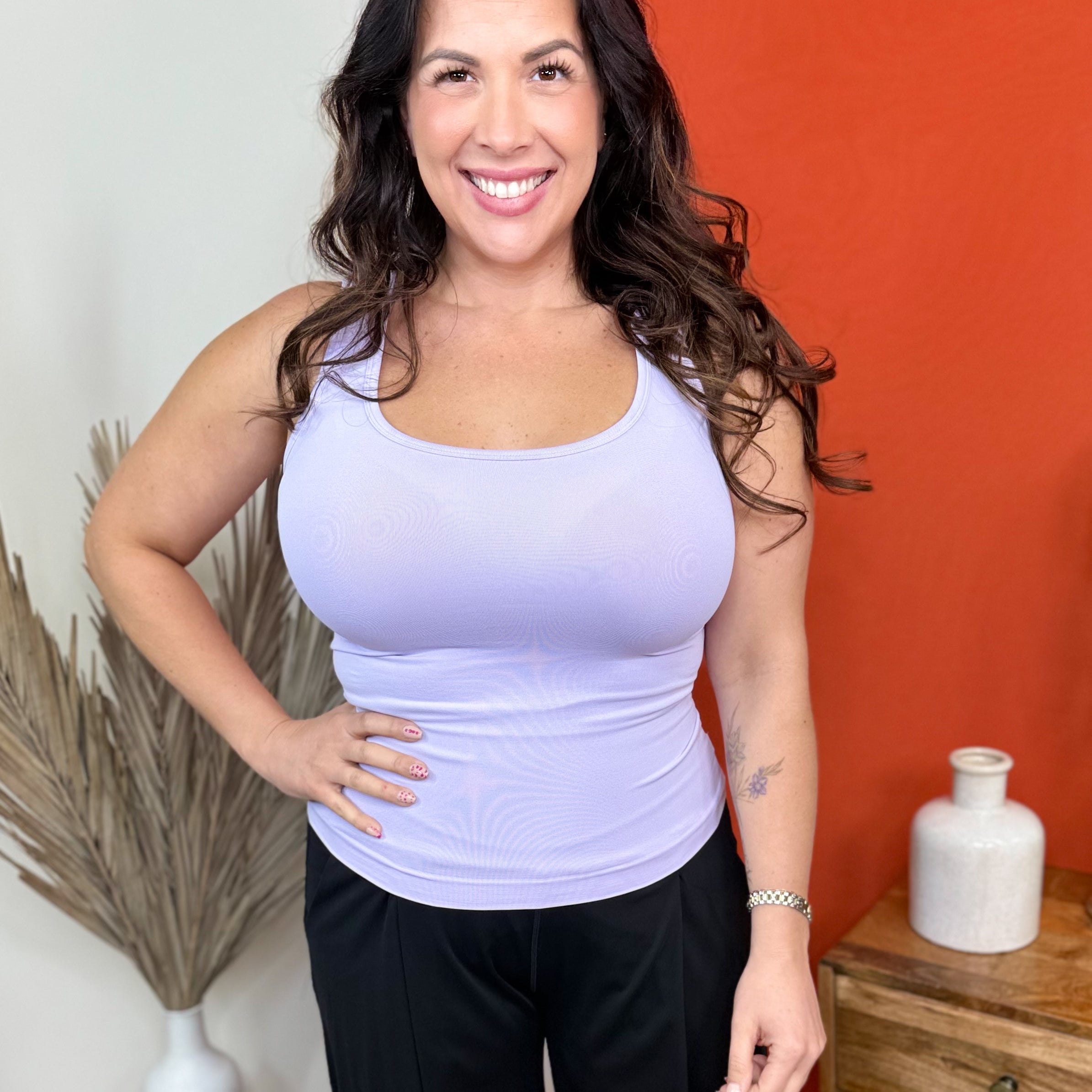 Restock: Just My Type Seamless Tank Top-100 Tank/Crop Tops-YELETE-Heathered Boho Boutique, Women's Fashion and Accessories in Palmetto, FL