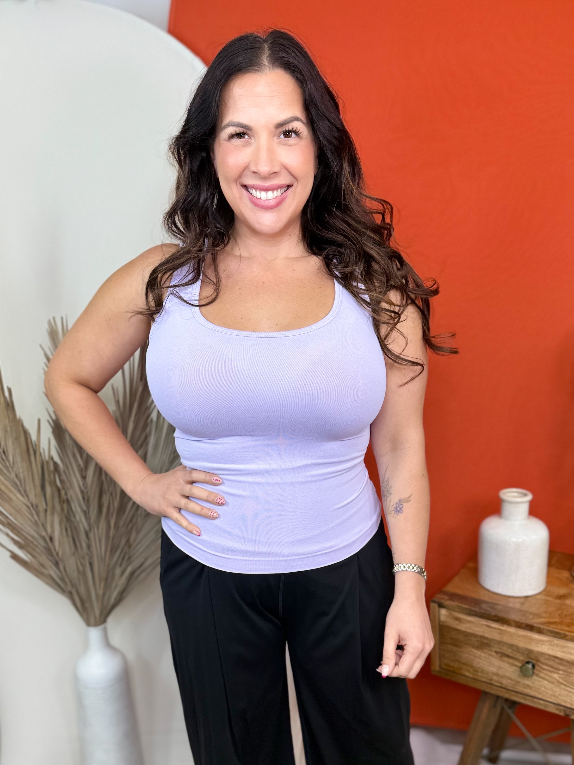 Restock: Just My Type Seamless Tank Top-100 Tank/Crop Tops-YELETE-Heathered Boho Boutique, Women's Fashion and Accessories in Palmetto, FL