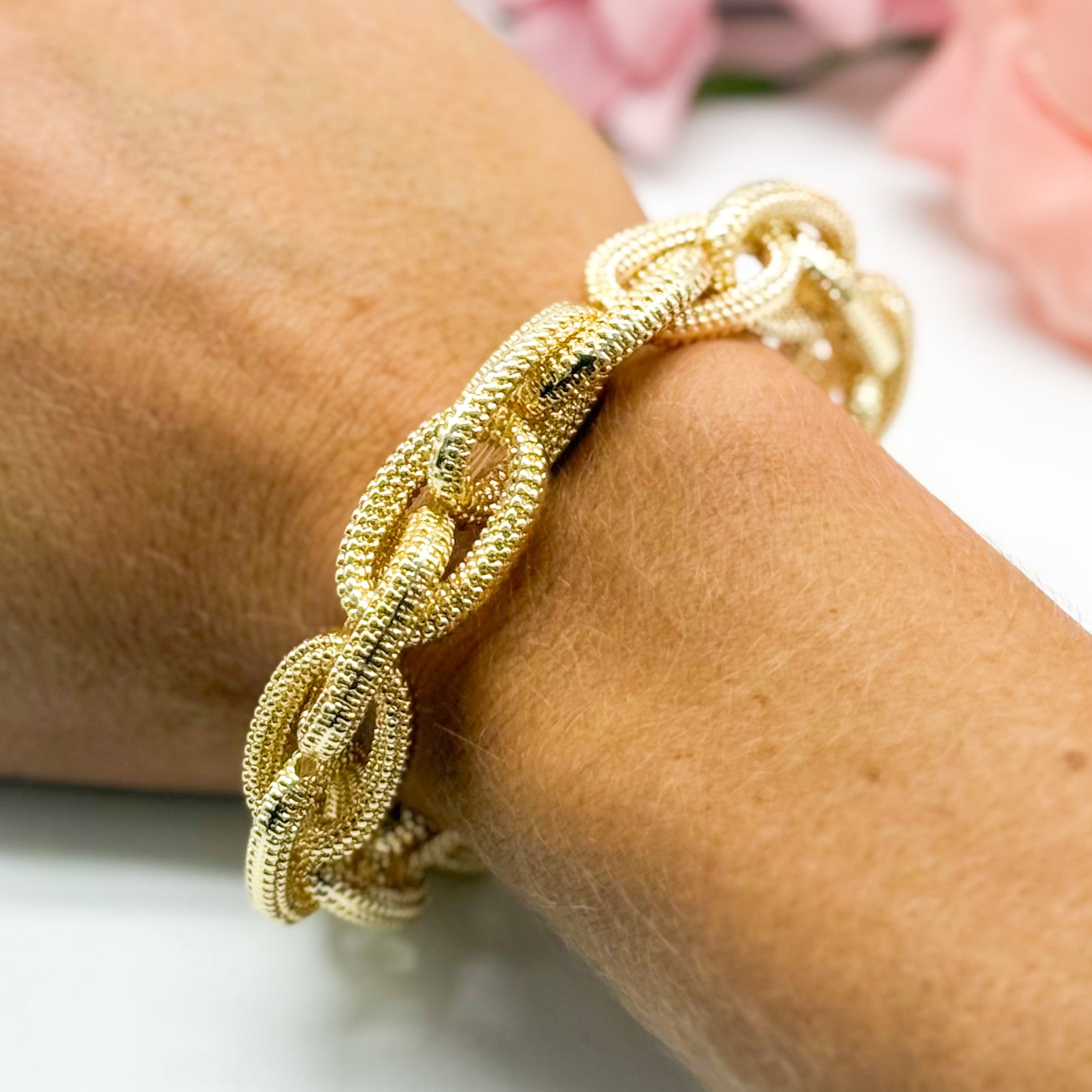 Link Stretch Bracelet-310 Jewelry-JOSEPH ANTHONY NY, INC.-Heathered Boho Boutique, Women's Fashion and Accessories in Palmetto, FL