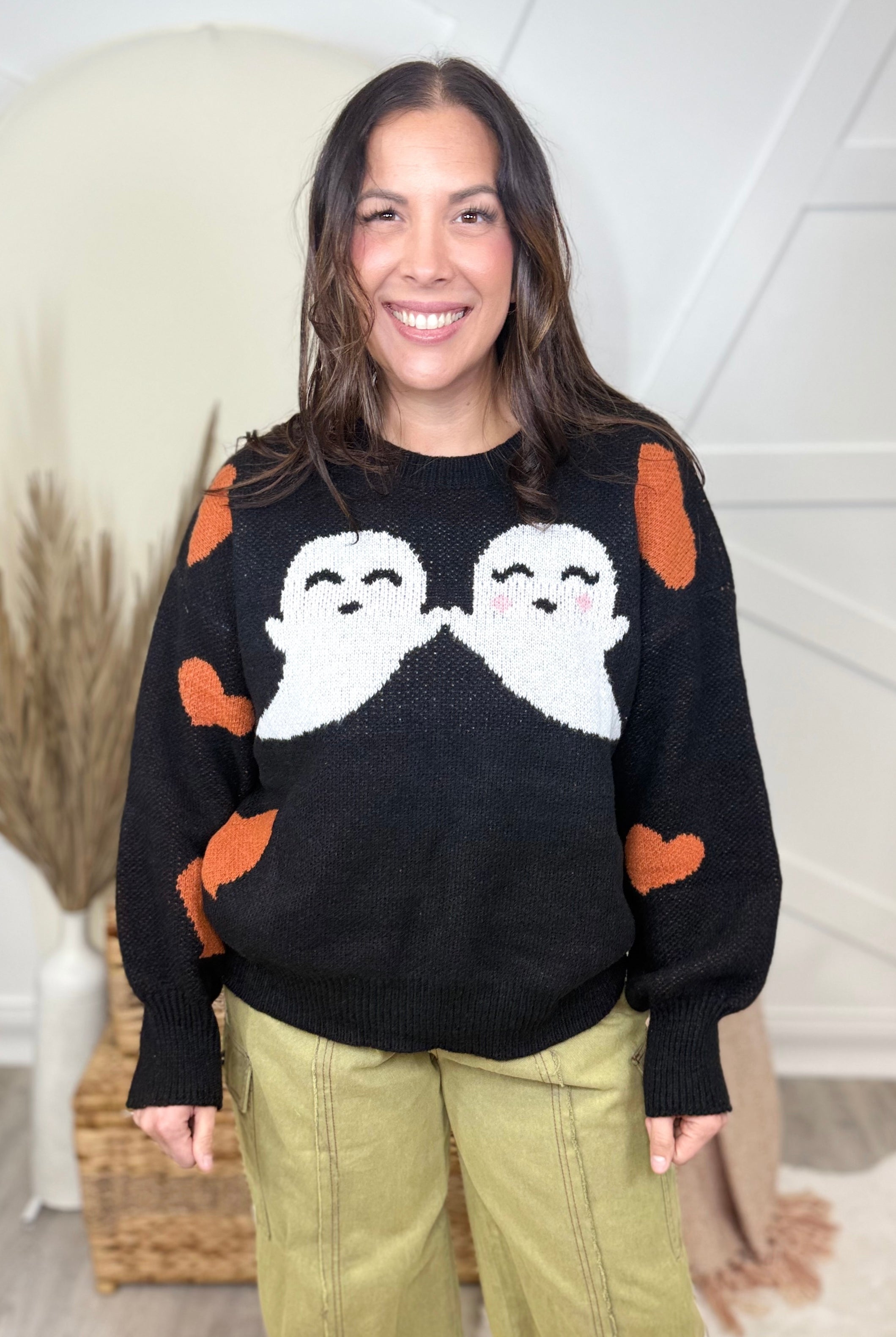Ghoulish Sweater-125 SWEATER-GeeGee-Heathered Boho Boutique, Women's Fashion and Accessories in Palmetto, FL