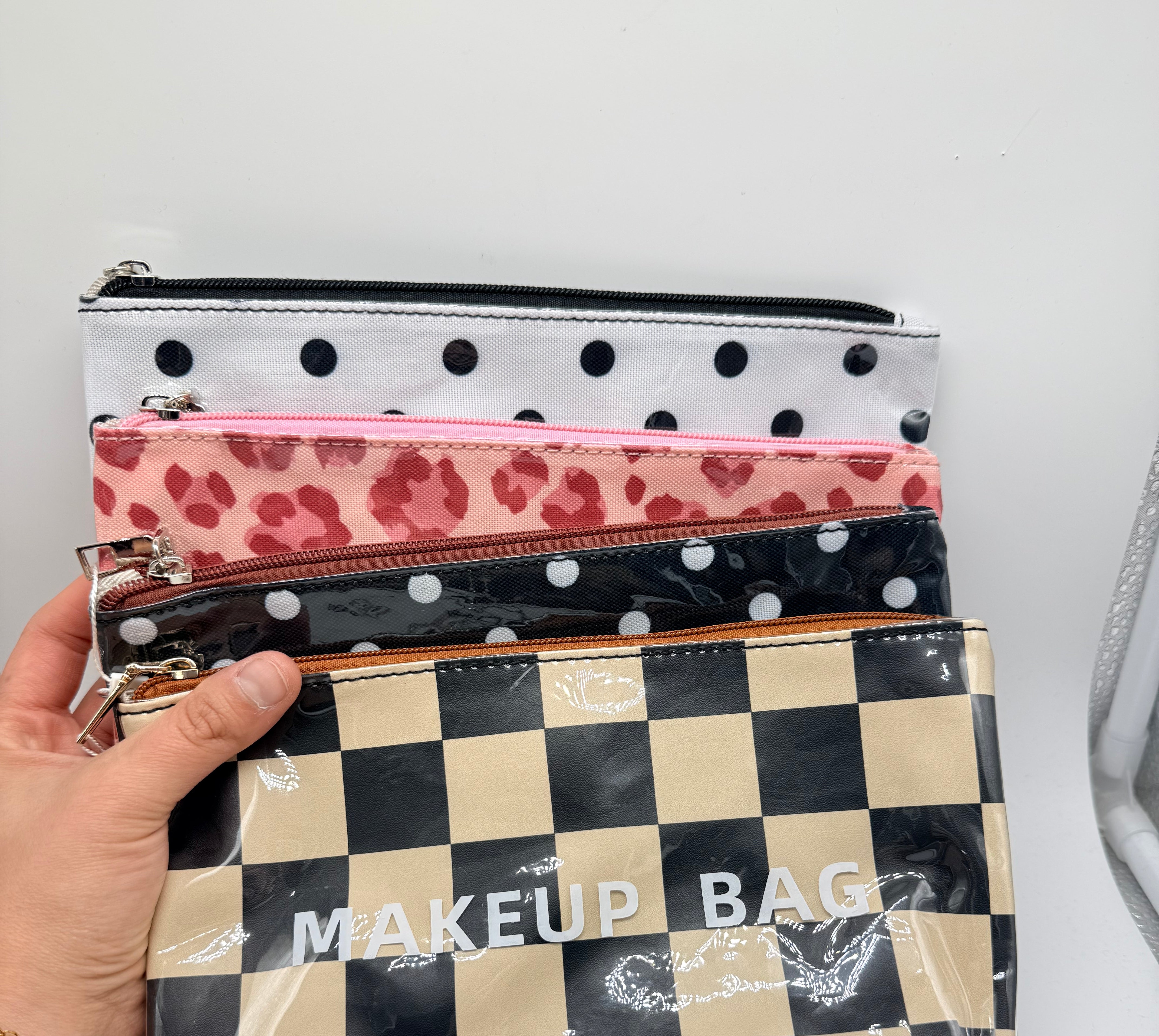 PVC Makeup Bag-320 BAGS-MKS AMERICA-Heathered Boho Boutique, Women's Fashion and Accessories in Palmetto, FL