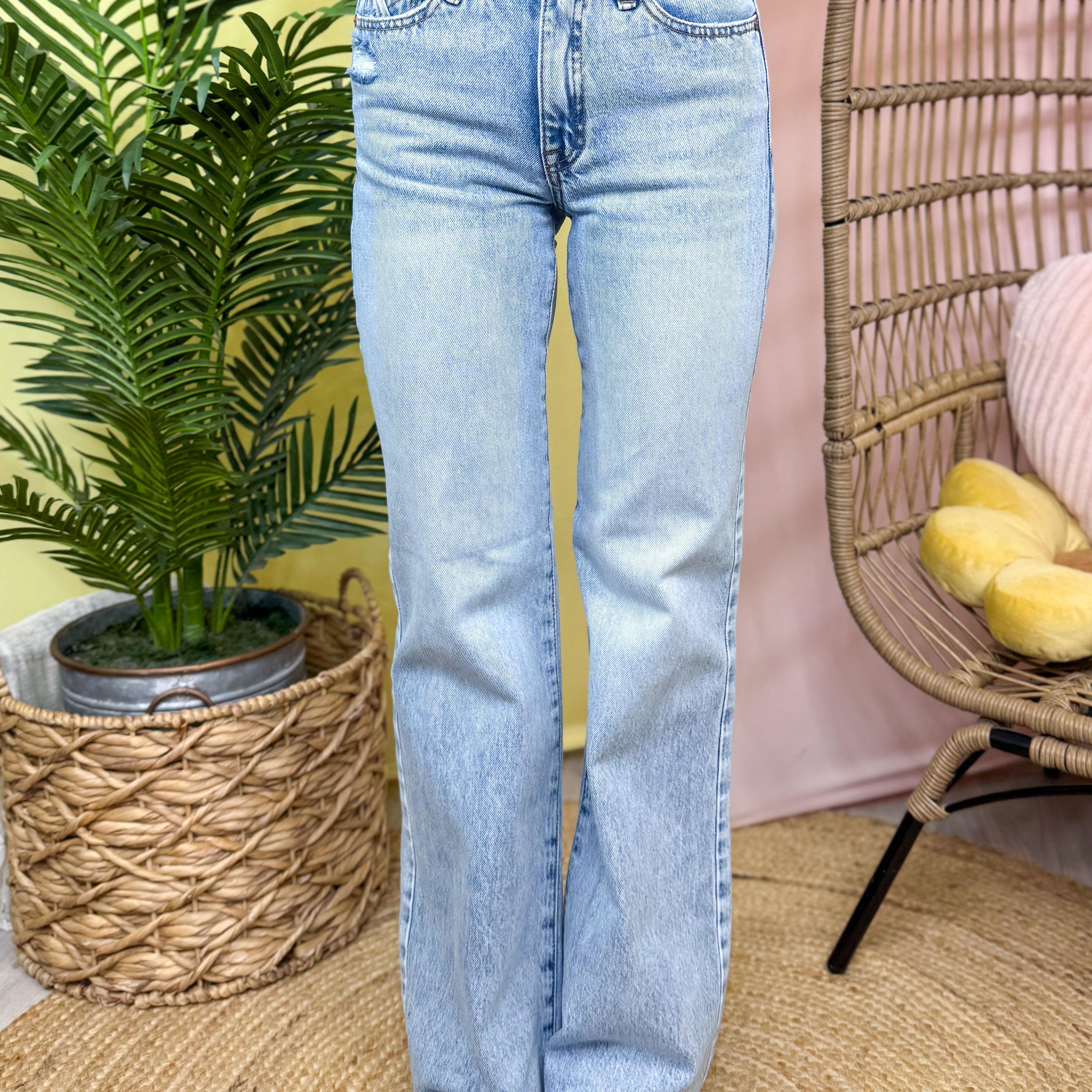 Wild Flare High Rise Jeans by Saige-190 JEANS-SAIGE-Heathered Boho Boutique, Women's Fashion and Accessories in Palmetto, FL