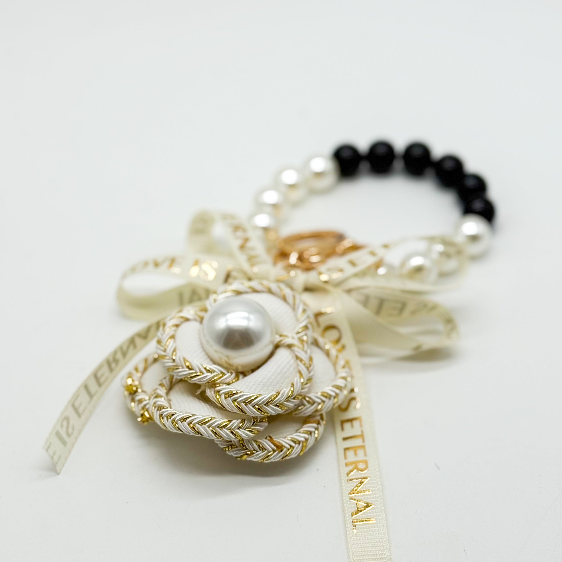 Pearls & Paris Bag Charm 🖤✨-Heathered Boho-Heathered Boho Boutique, Women's Fashion and Accessories in Palmetto, FL