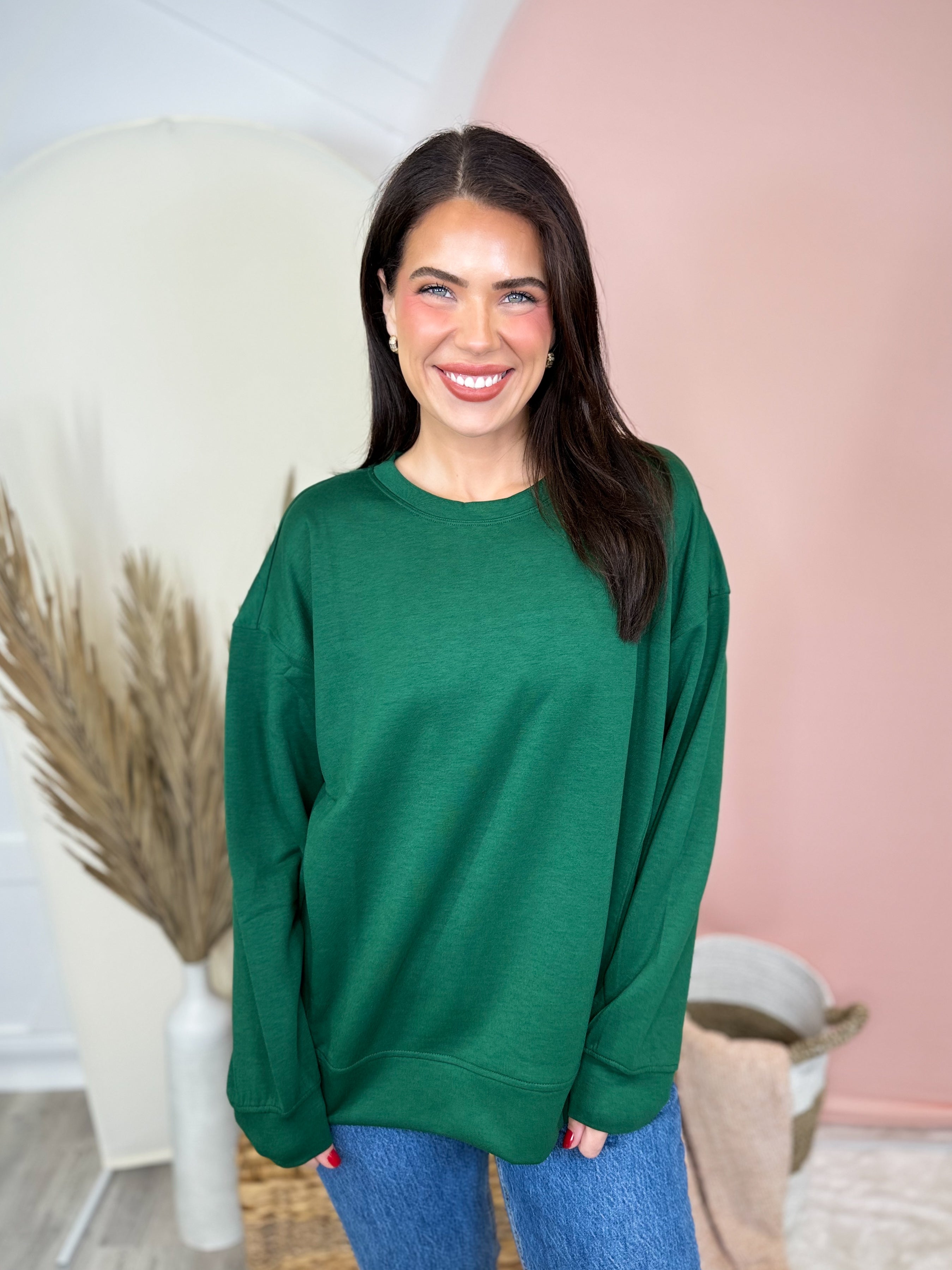 Gossip Sweatshirt-120 LONG SLEEVE TOPS-ZENANA-Heathered Boho Boutique, Women's Fashion and Accessories in Palmetto, FL