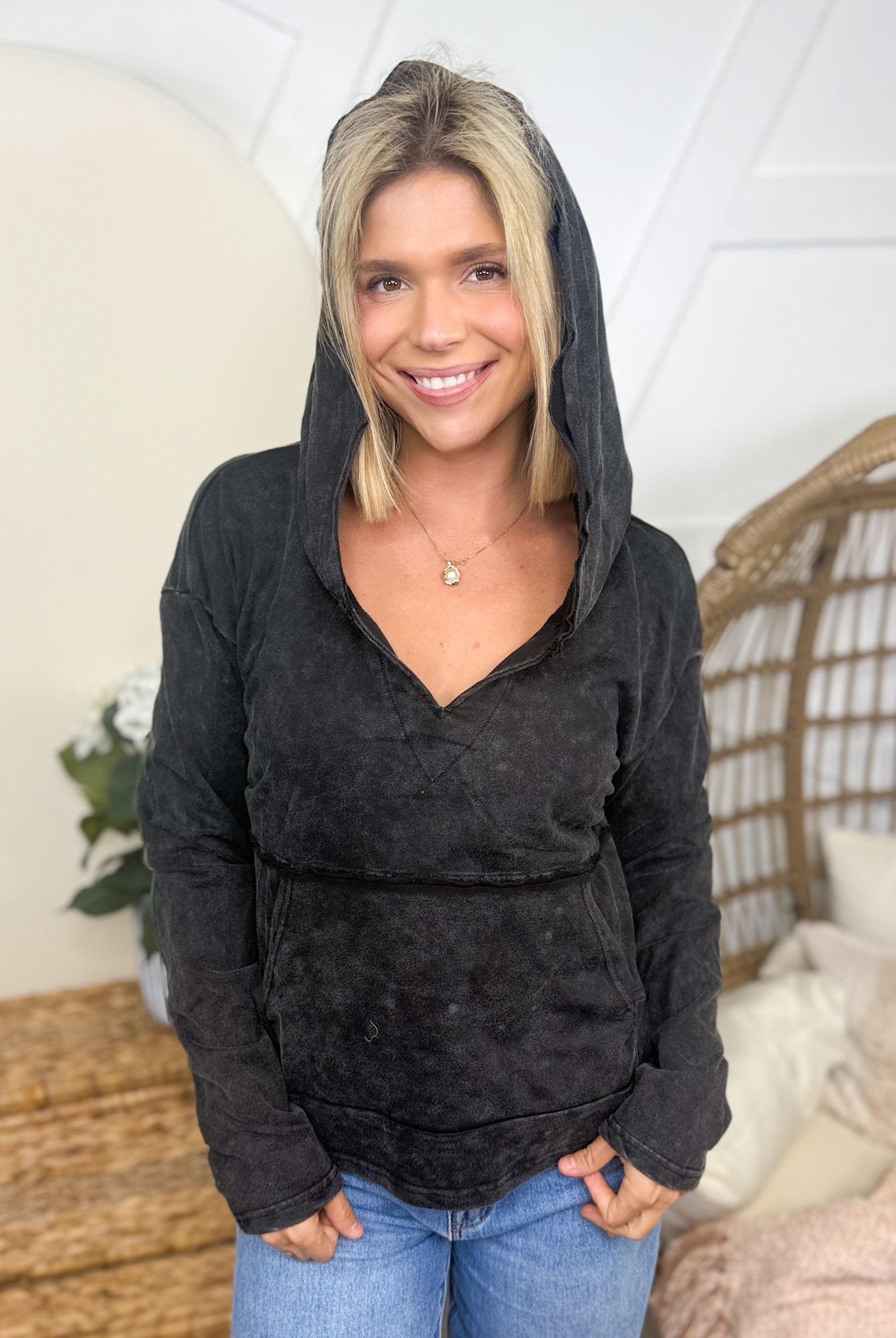 So Long Hoodie-210 Hoodies-White Birch-Heathered Boho Boutique, Women's Fashion and Accessories in Palmetto, FL