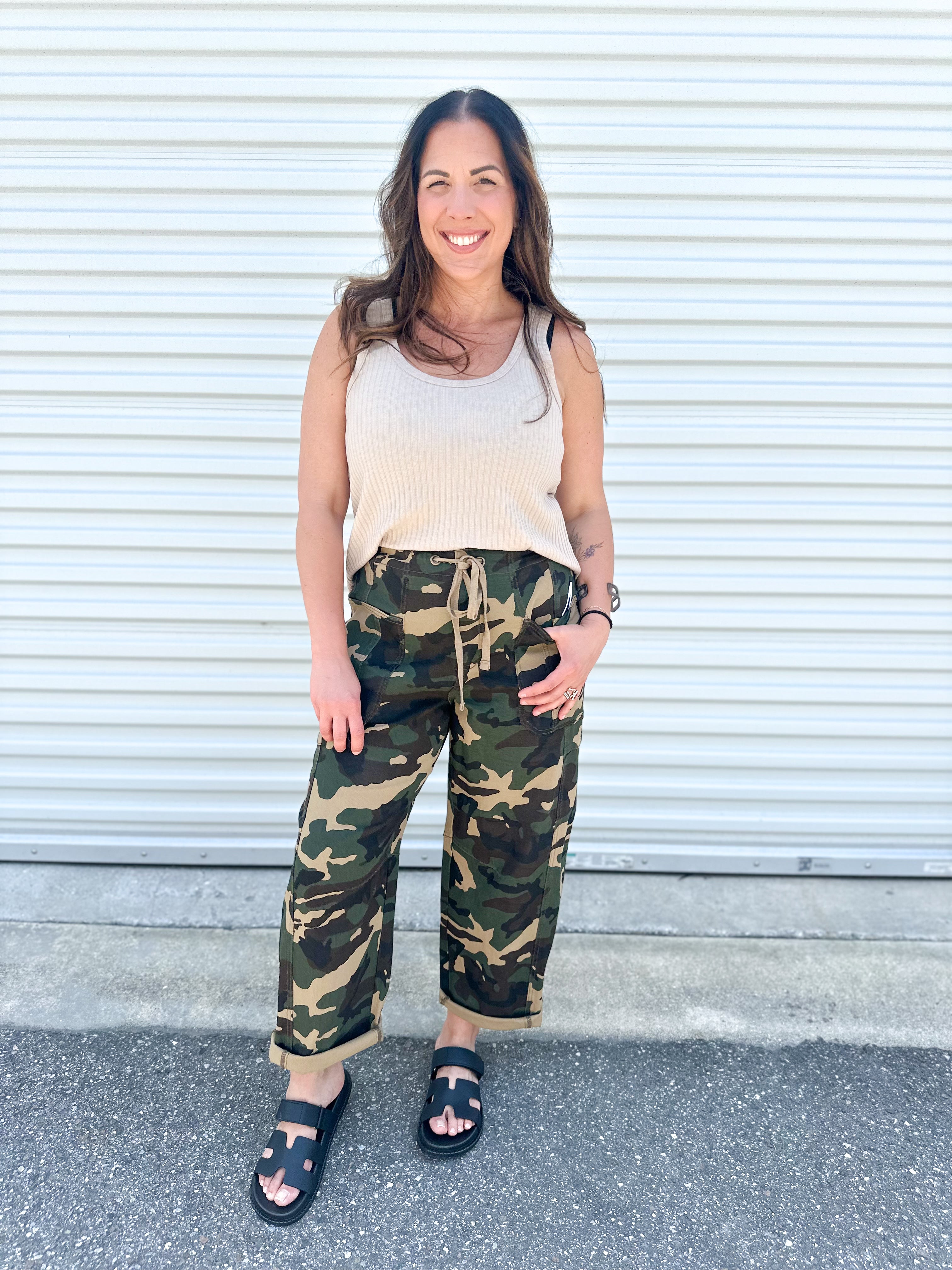 Restock: Commander Barrel Pants by Risen-150 PANTS-Risen Jeans-Heathered Boho Boutique, Women's Fashion and Accessories in Palmetto, FL