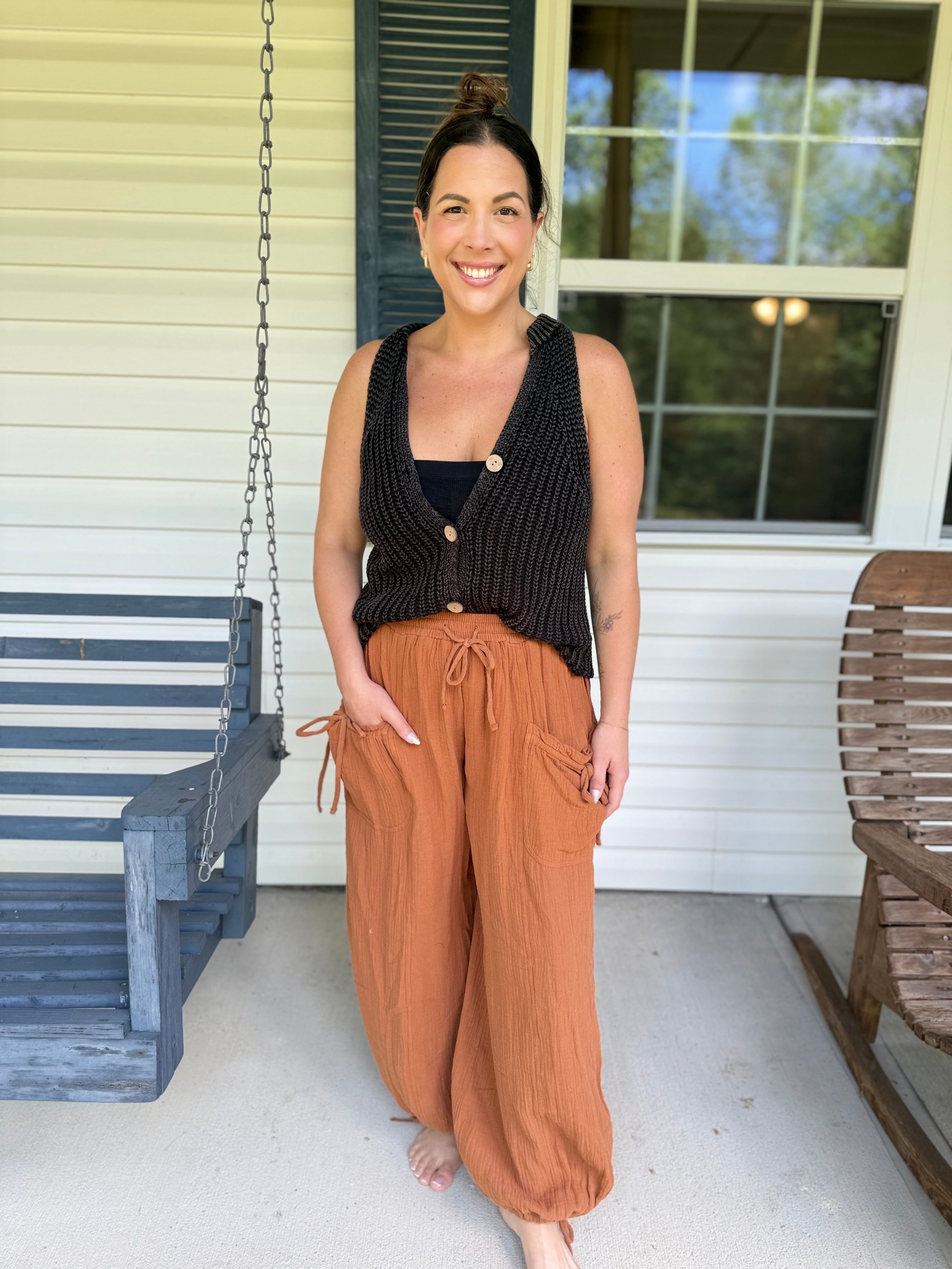 Paris Vest Top-220 Cardigans/ Kimonos-White Birch-Heathered Boho Boutique, Women's Fashion and Accessories in Palmetto, FL