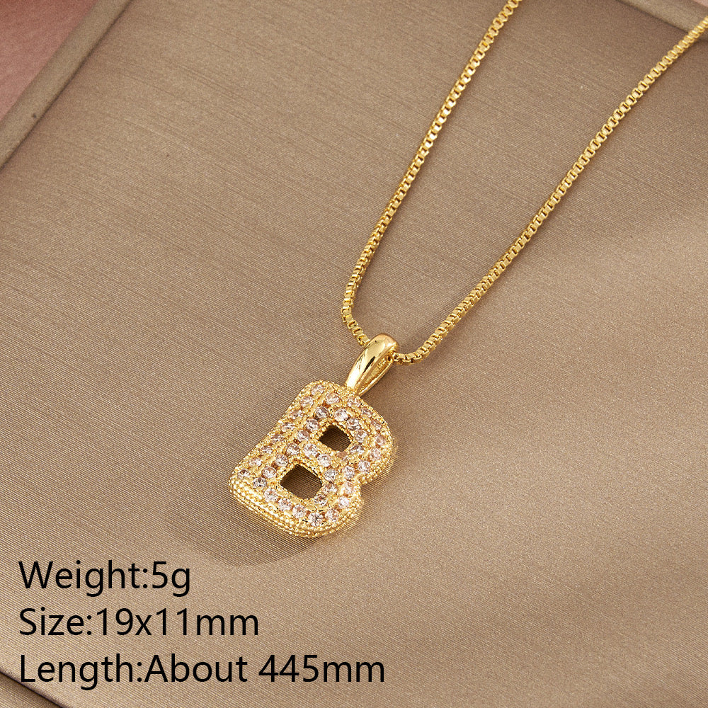 All About YOU Initial Necklace-310 JEWELRY-NIHAO JEWELRY-Heathered Boho Boutique, Women's Fashion and Accessories in Palmetto, FL