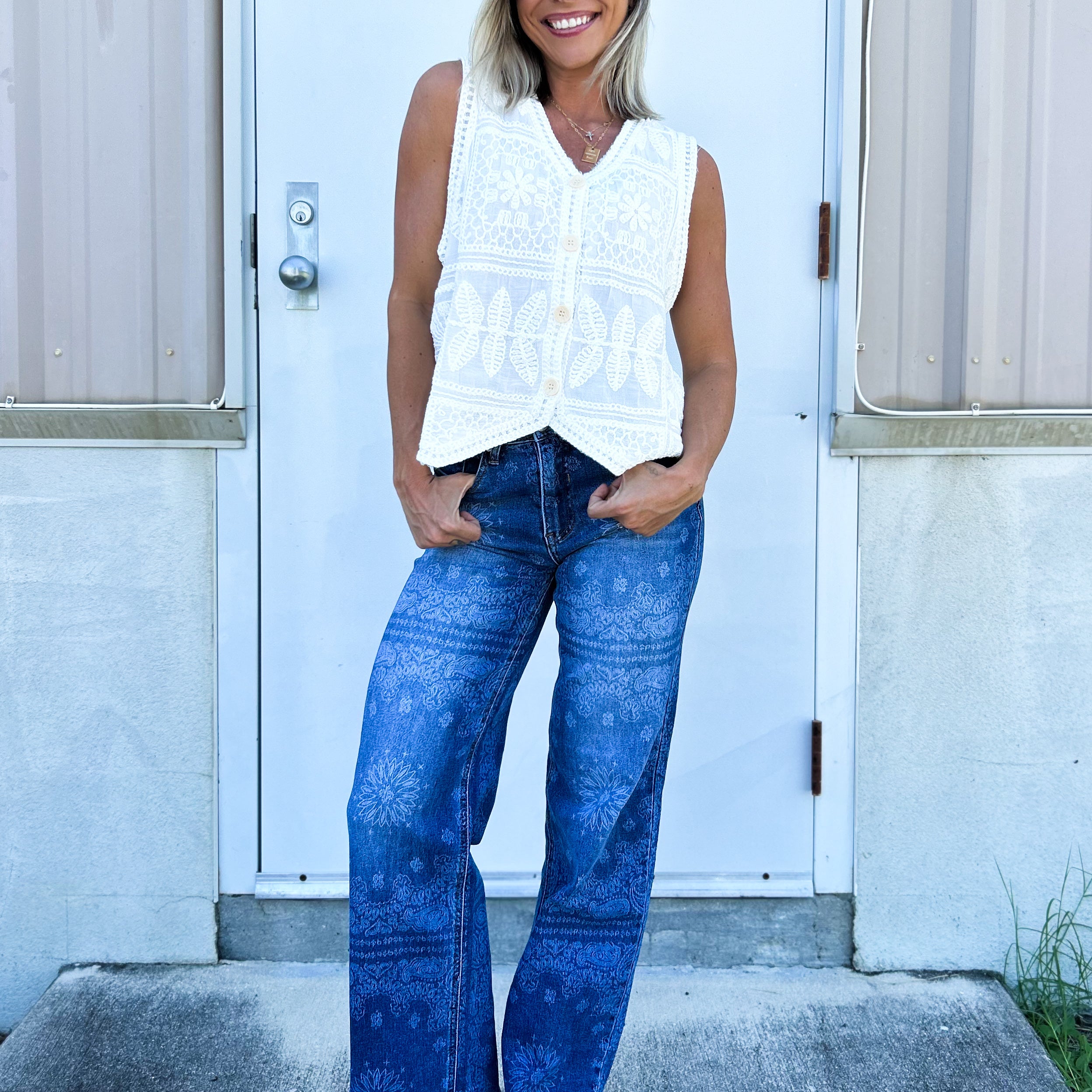 The Vintage Charm Vest-100 TANK/CROP TOPS-HEIMISH-Heathered Boho Boutique, Women's Fashion and Accessories in Palmetto, FL