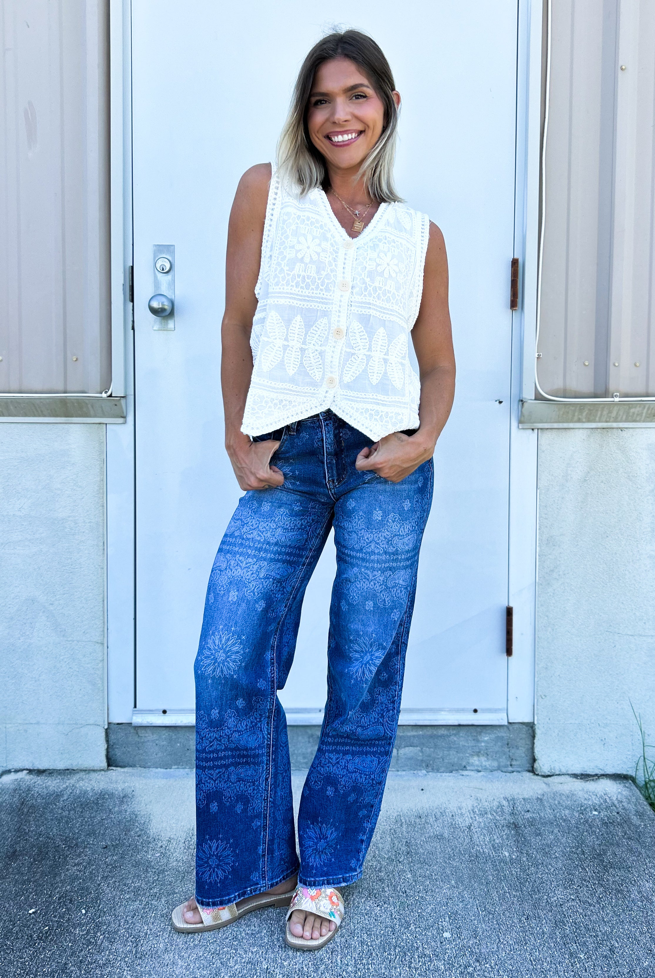 The Vintage Charm Vest-100 TANK/CROP TOPS-HEIMISH-Heathered Boho Boutique, Women's Fashion and Accessories in Palmetto, FL