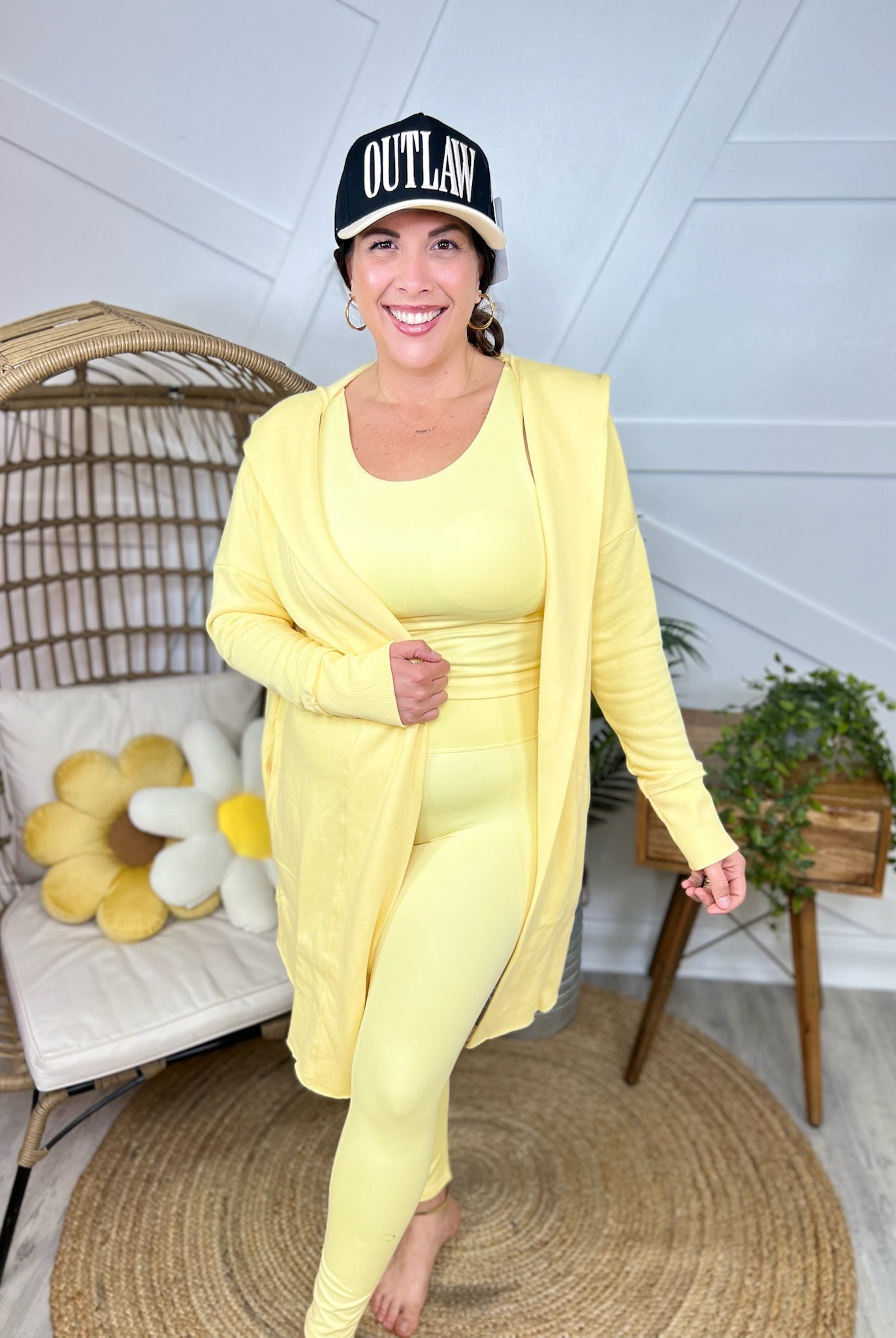 Warmup Hoodie Cardigan-220 CARDIGANS KIMONOS-MONO B-Heathered Boho Boutique, Women's Fashion and Accessories in Palmetto, FL