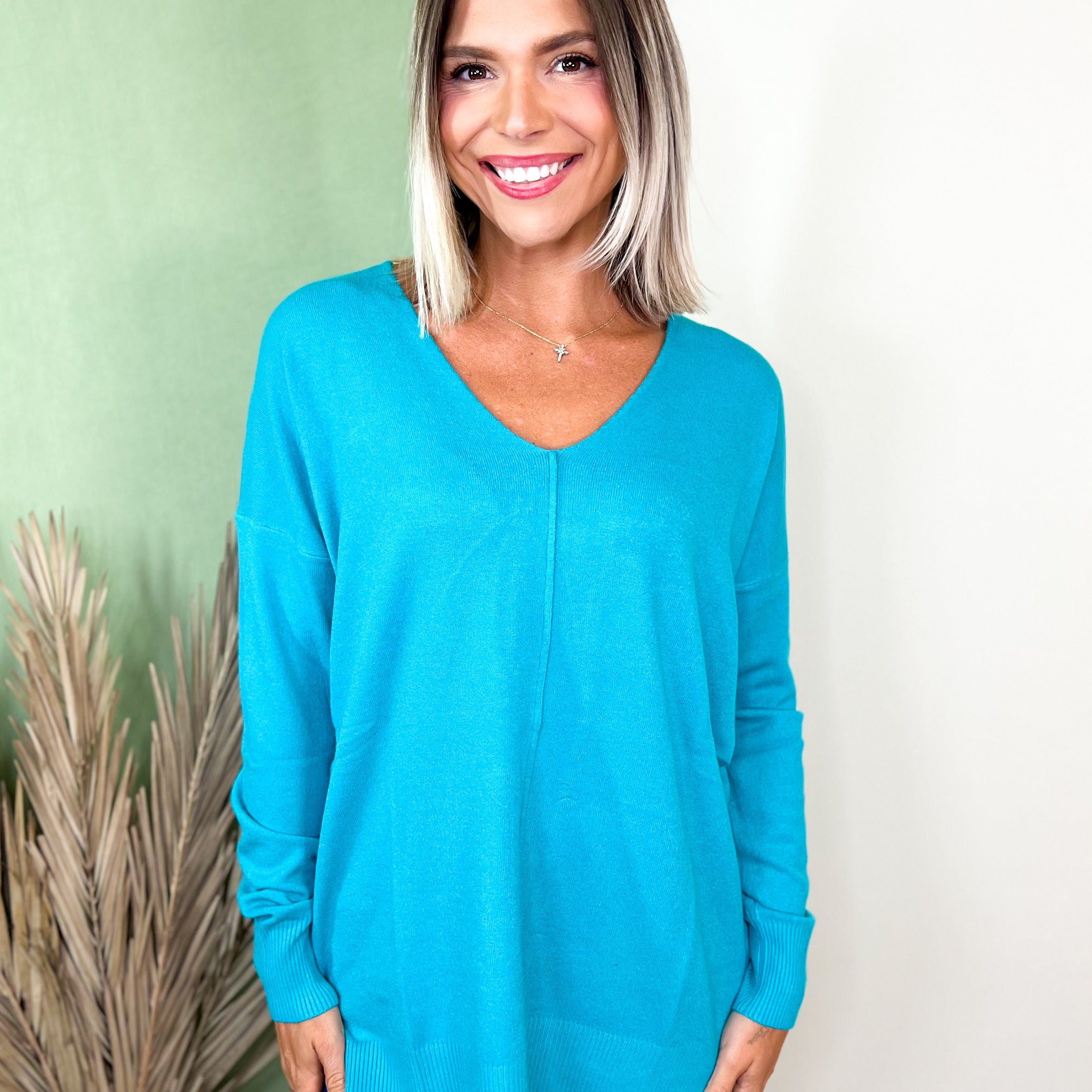 The Lola Long Sleeve Top-120 LONG SLEEVE TOPS-ZENANA-Heathered Boho Boutique, Women's Fashion and Accessories in Palmetto, FL
