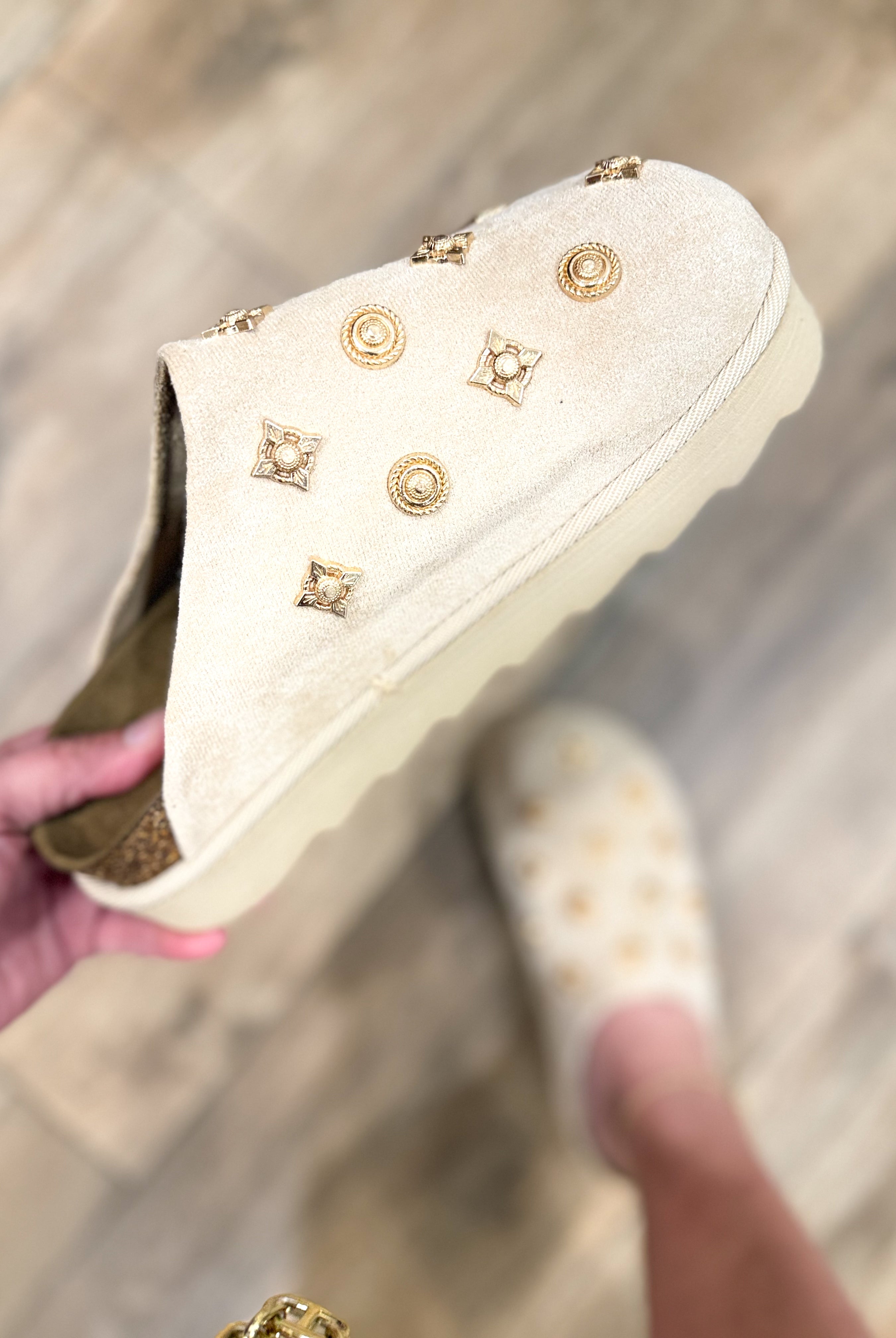 Sunday Slip Ons - Nude Suede-350 SHOES-OUTWOODS-Heathered Boho Boutique, Women's Fashion and Accessories in Palmetto, FL