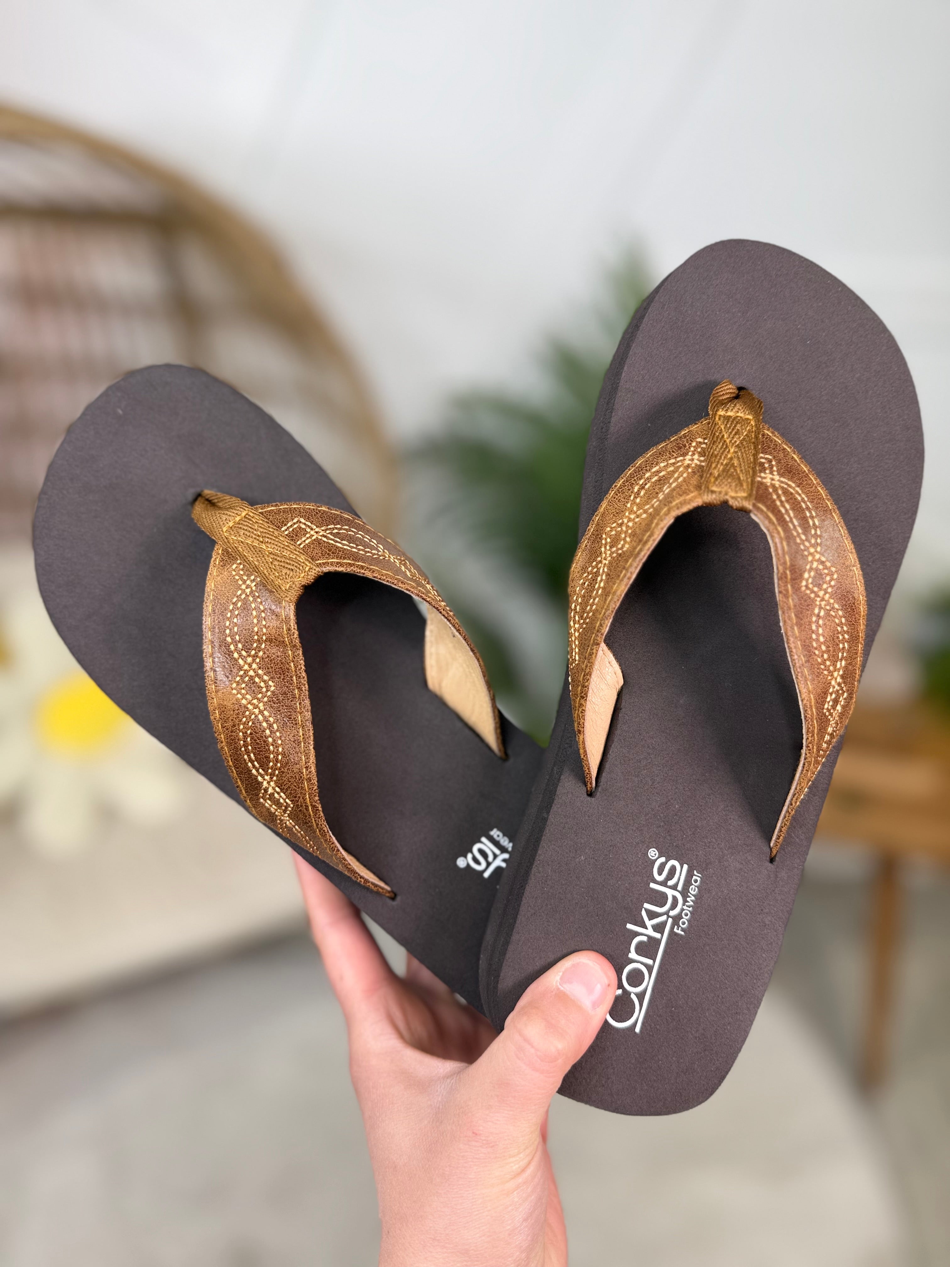 Overboard Sandals - Saddle-350 Shoes-Corkys-Heathered Boho Boutique, Women's Fashion and Accessories in Palmetto, FL