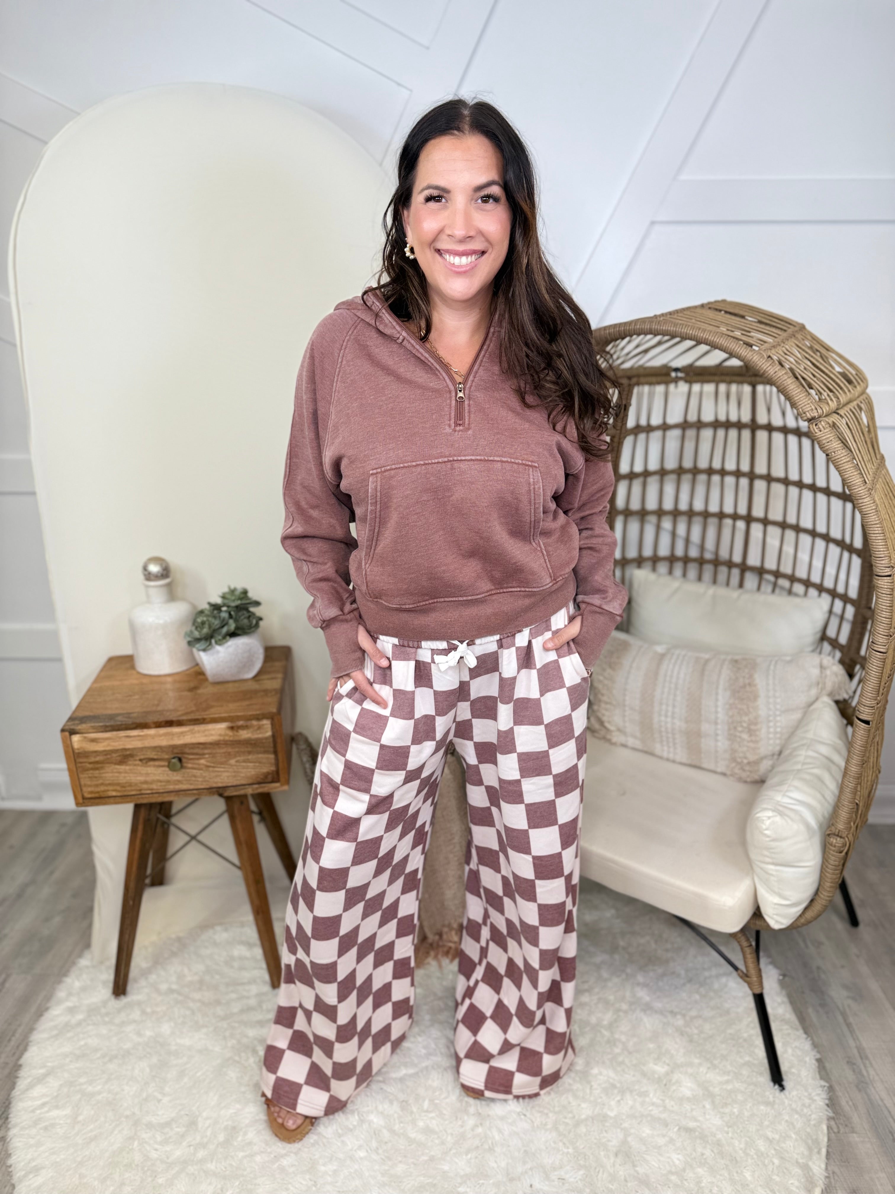 RESTOCK: Drift Away Wide Leg Joggers-150 PANTS-Blakeley-Heathered Boho Boutique, Women's Fashion and Accessories in Palmetto, FL