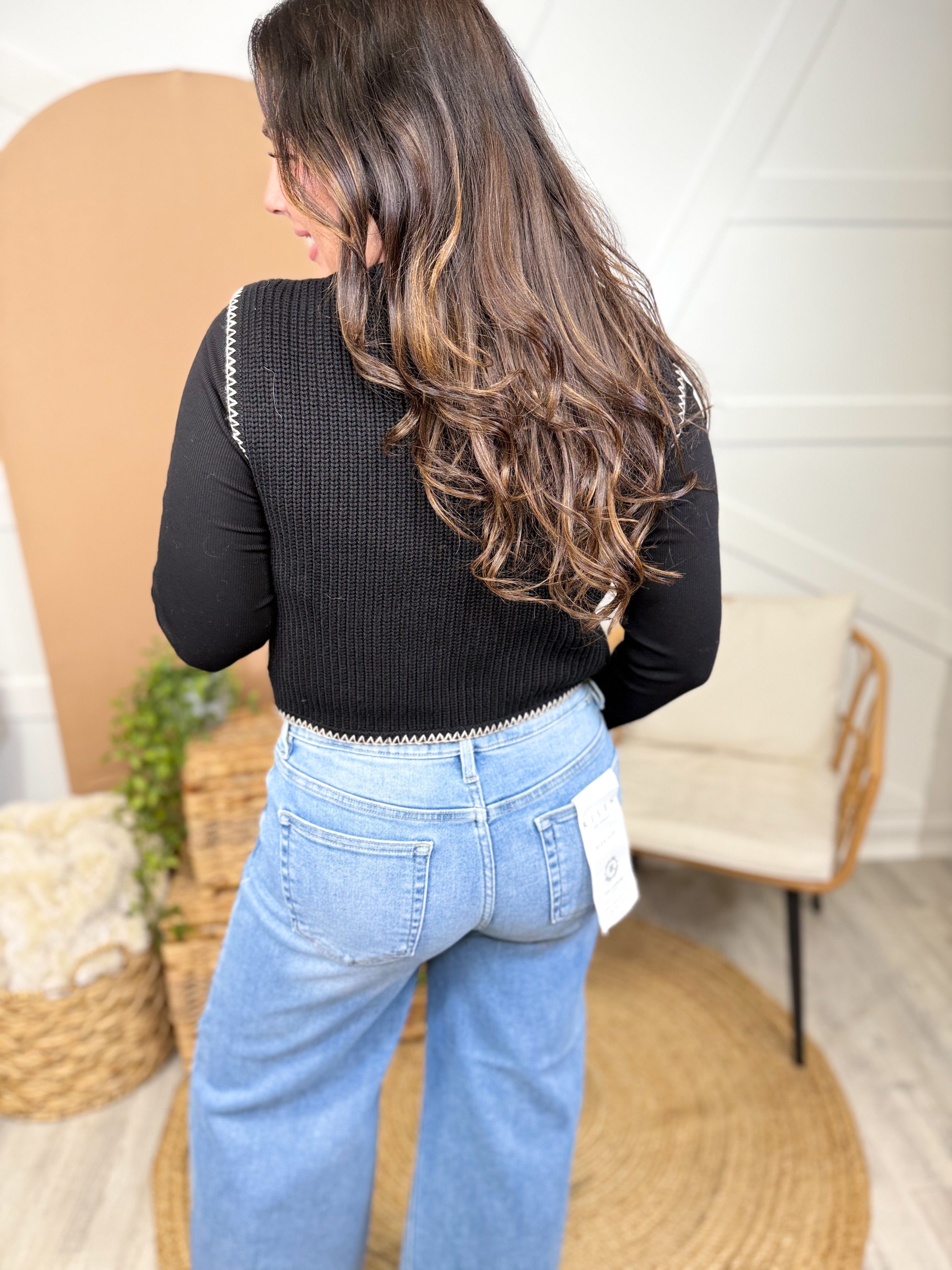 Feel Good Story Vest-200 Jackets/Shackets-SEW IN LOVE-Heathered Boho Boutique, Women's Fashion and Accessories in Palmetto, FL