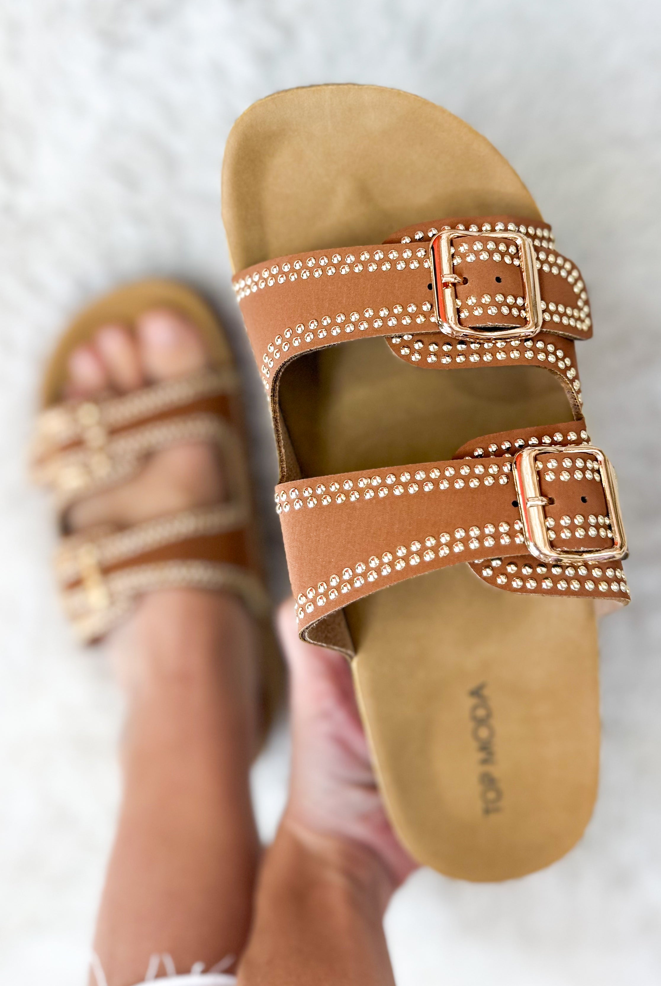 Restock: Avril Platform Sandals - Tan-350 SHOES-Top Guy-Heathered Boho Boutique, Women's Fashion and Accessories in Palmetto, FL