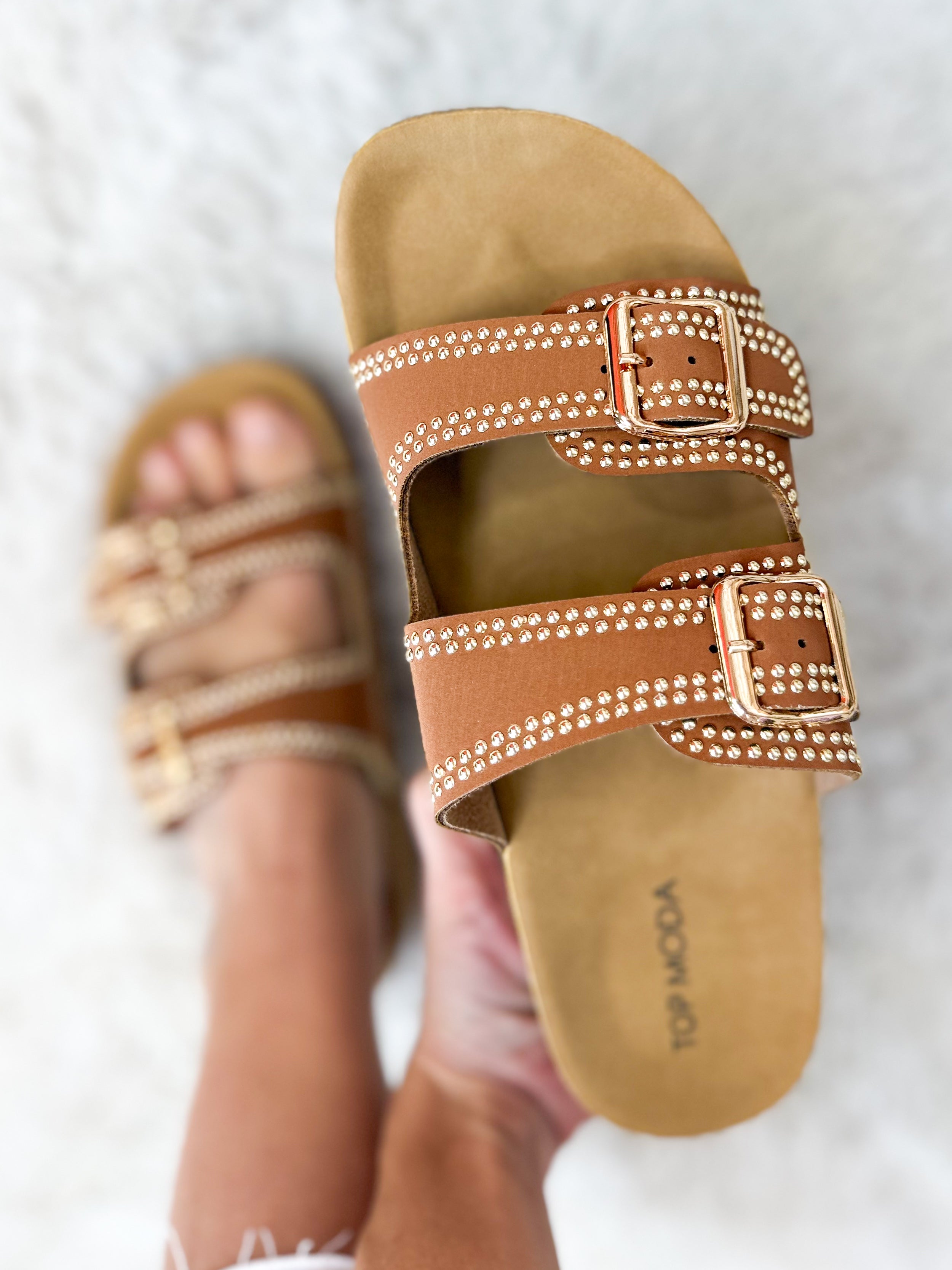 Avril Platform Sandals - Tan-350 SHOES-Top Guy-Heathered Boho Boutique, Women's Fashion and Accessories in Palmetto, FL
