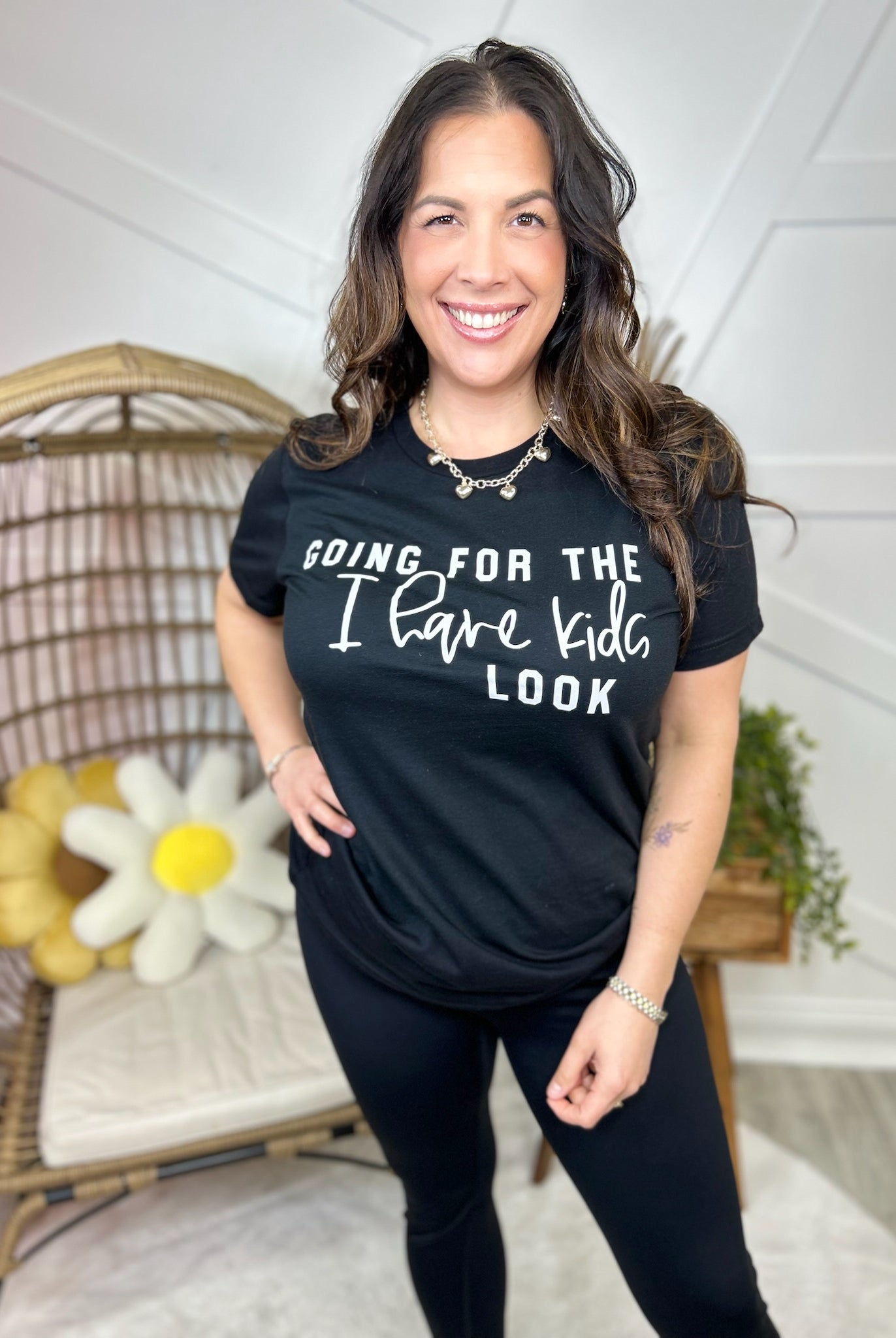 I Have Kids, Look Graphic Tee-130 Graphic Tees-Heathered Boho-Heathered Boho Boutique, Women's Fashion and Accessories in Palmetto, FL