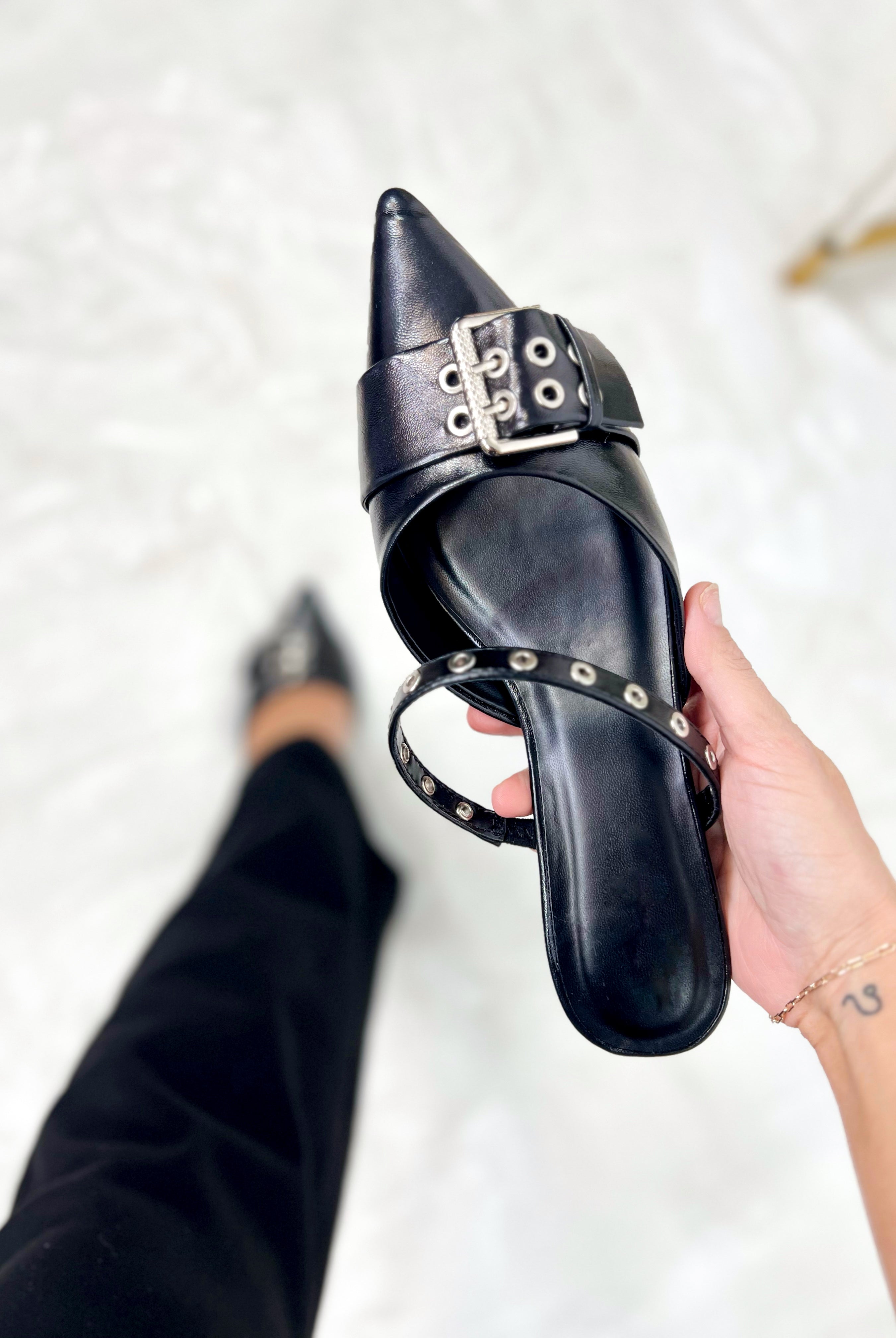 Restock: Perth Heels - Black-350 Shoes-Fortune Dynamic-Heathered Boho Boutique, Women's Fashion and Accessories in Palmetto, FL
