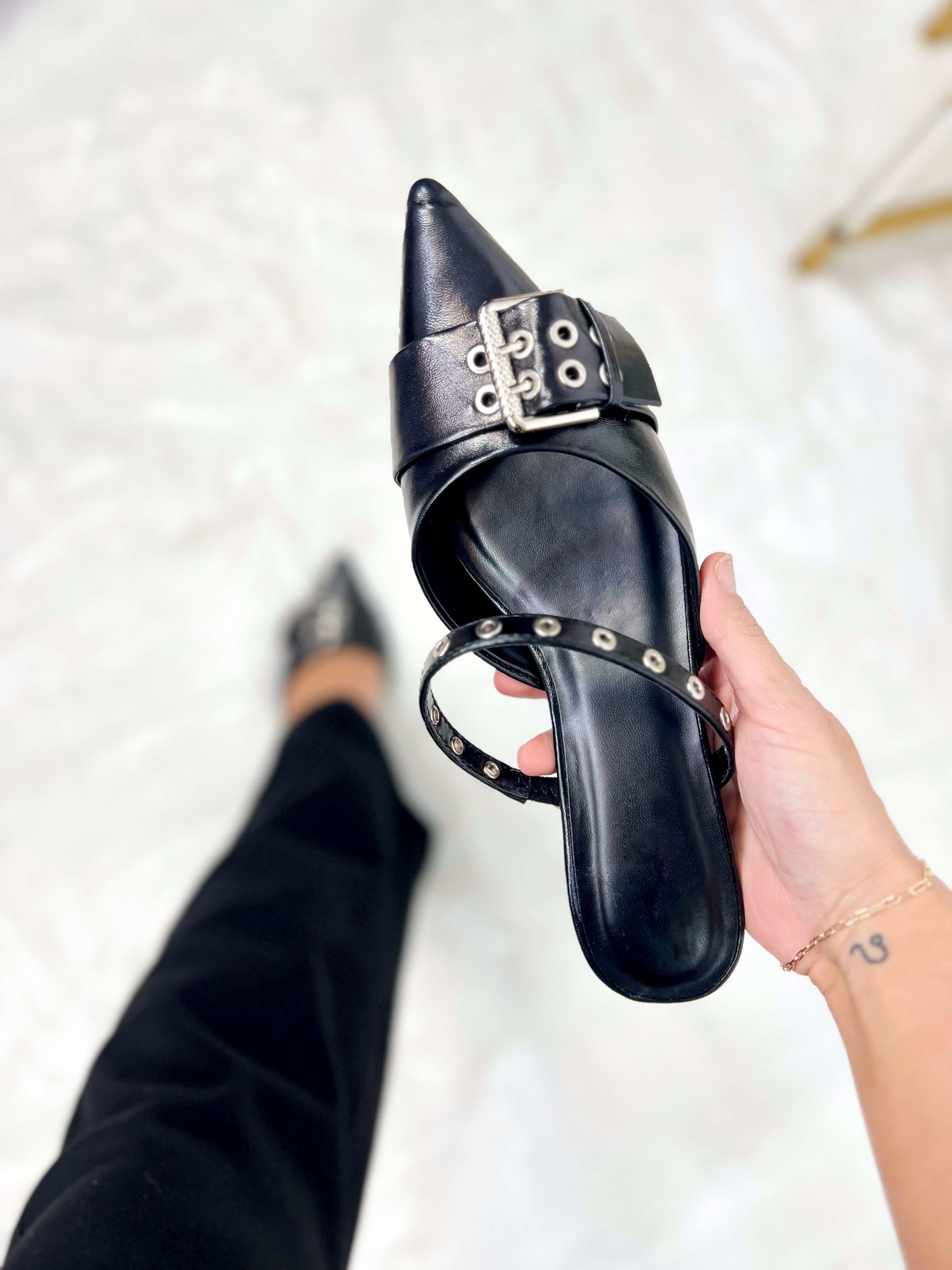 Restock: Perth Heels - Black-350 Shoes-Fortune Dynamic-Heathered Boho Boutique, Women's Fashion and Accessories in Palmetto, FL