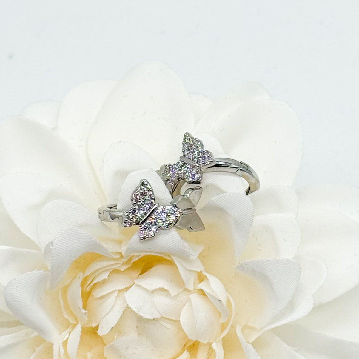 Butterfly Kiss Huggies-310 Jewelry-Joseph Anthony NY, Inc-Heathered Boho Boutique, Women's Fashion and Accessories in Palmetto, FL