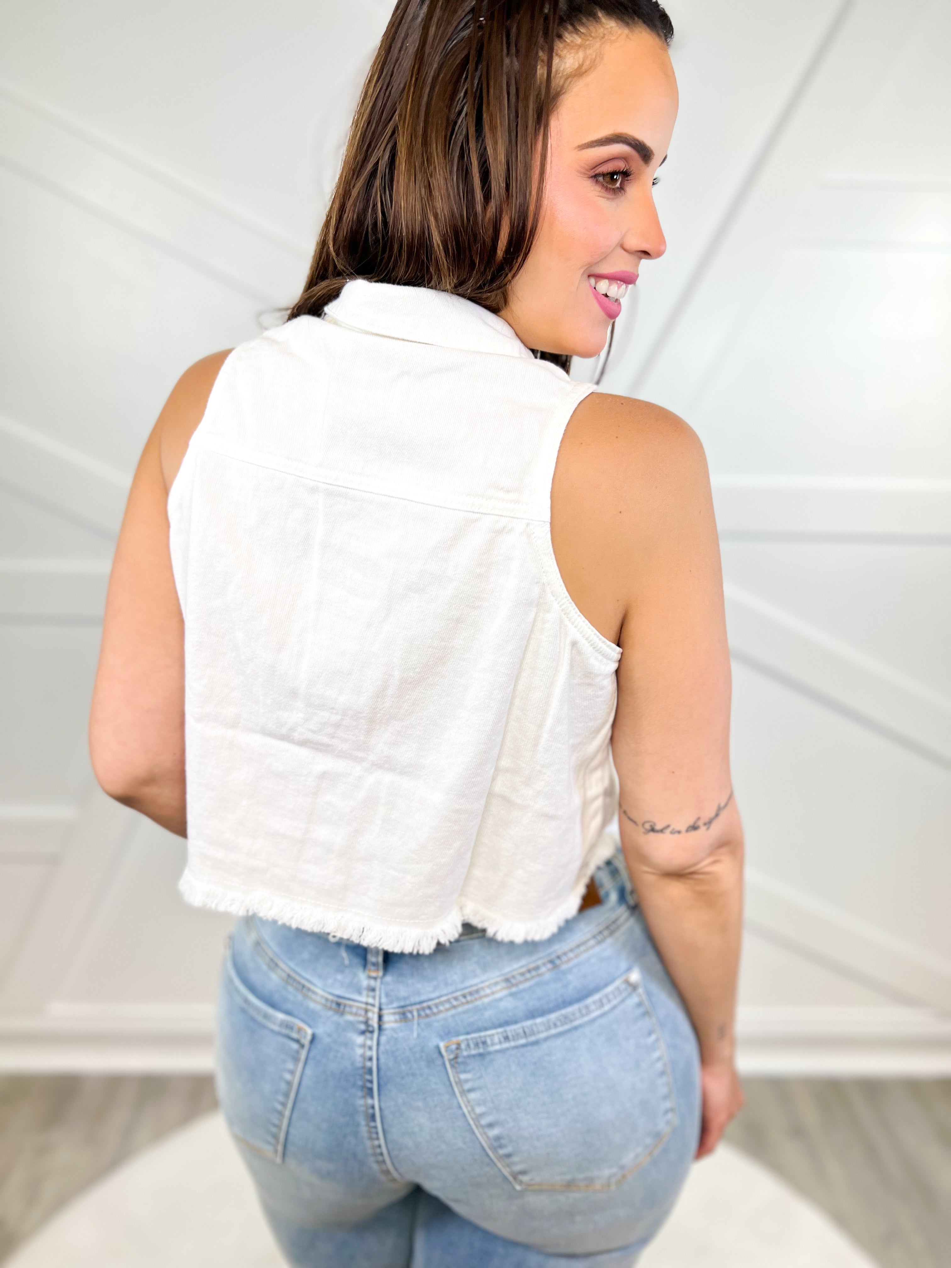 Talk It Over Vest-220 Cardigans/ Kimonos-Hyfive-Heathered Boho Boutique, Women's Fashion and Accessories in Palmetto, FL