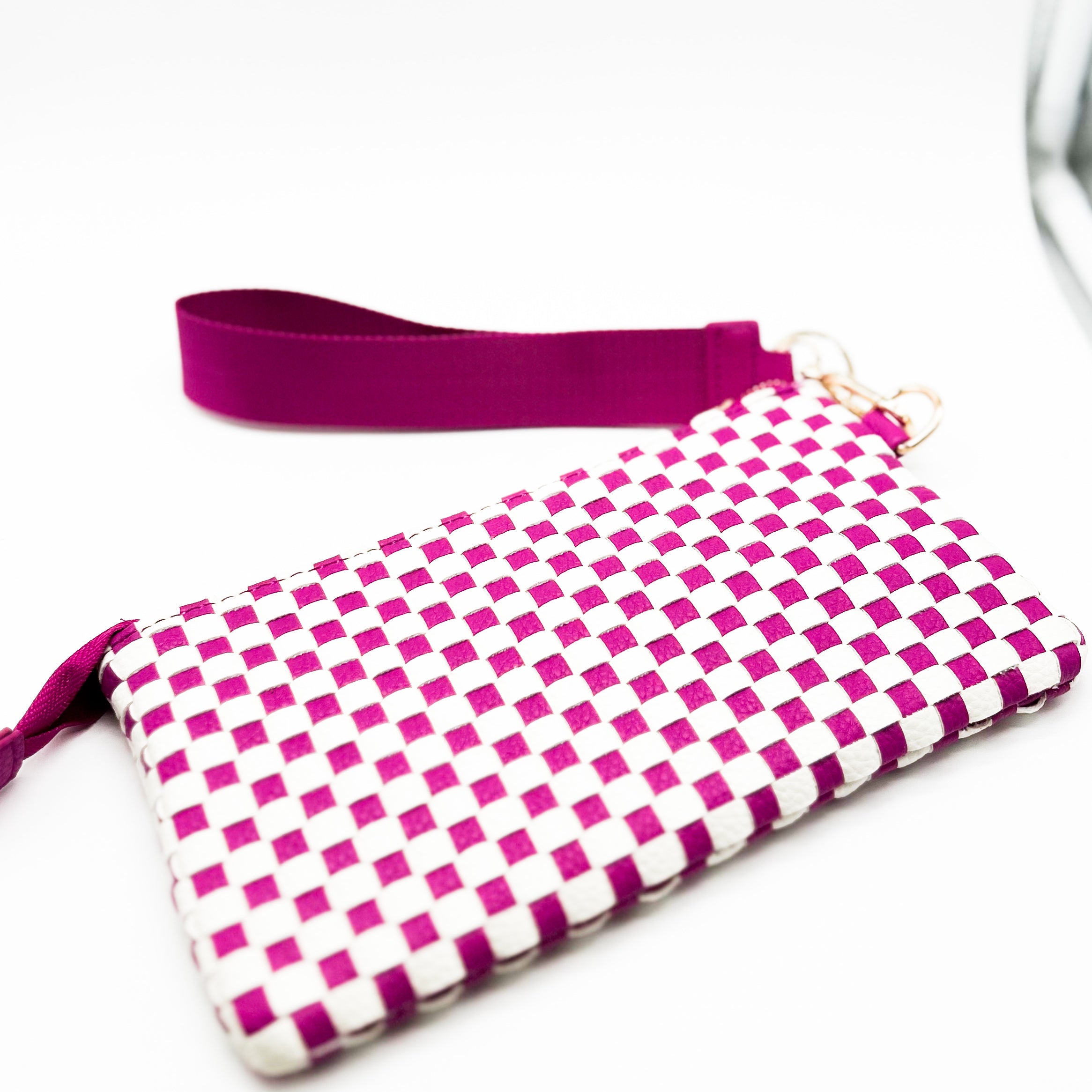 The Harper Woven Wristlet-320 BAGS-NIHAO JEWELRY-Heathered Boho Boutique, Women's Fashion and Accessories in Palmetto, FL