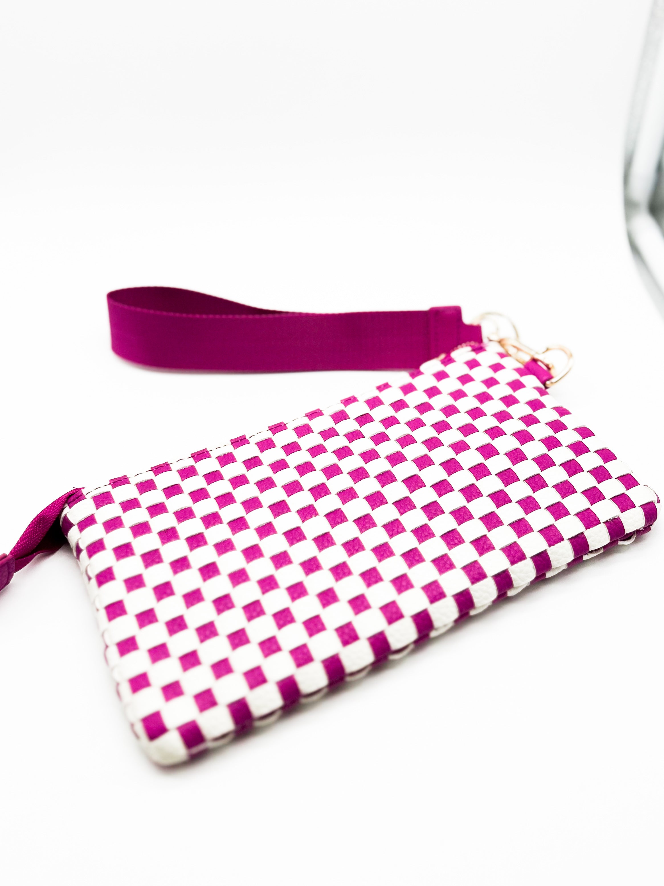 The Harper Woven Wristlet-320 BAGS-NIHAO JEWELRY-Heathered Boho Boutique, Women's Fashion and Accessories in Palmetto, FL