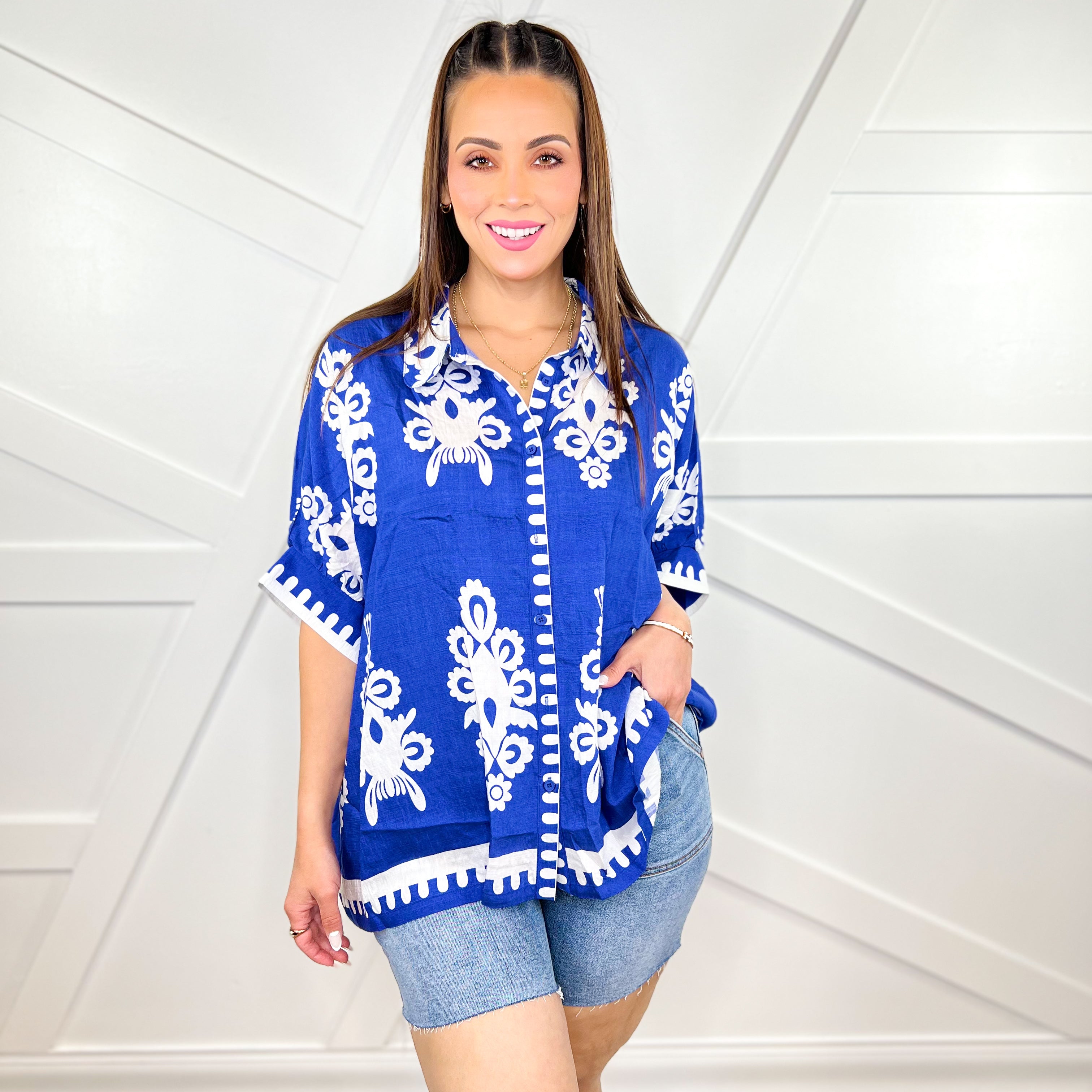 Restock: Fantasize Top-110 SHORT SLEEVE TOP-Umgee-Heathered Boho Boutique, Women's Fashion and Accessories in Palmetto, FL