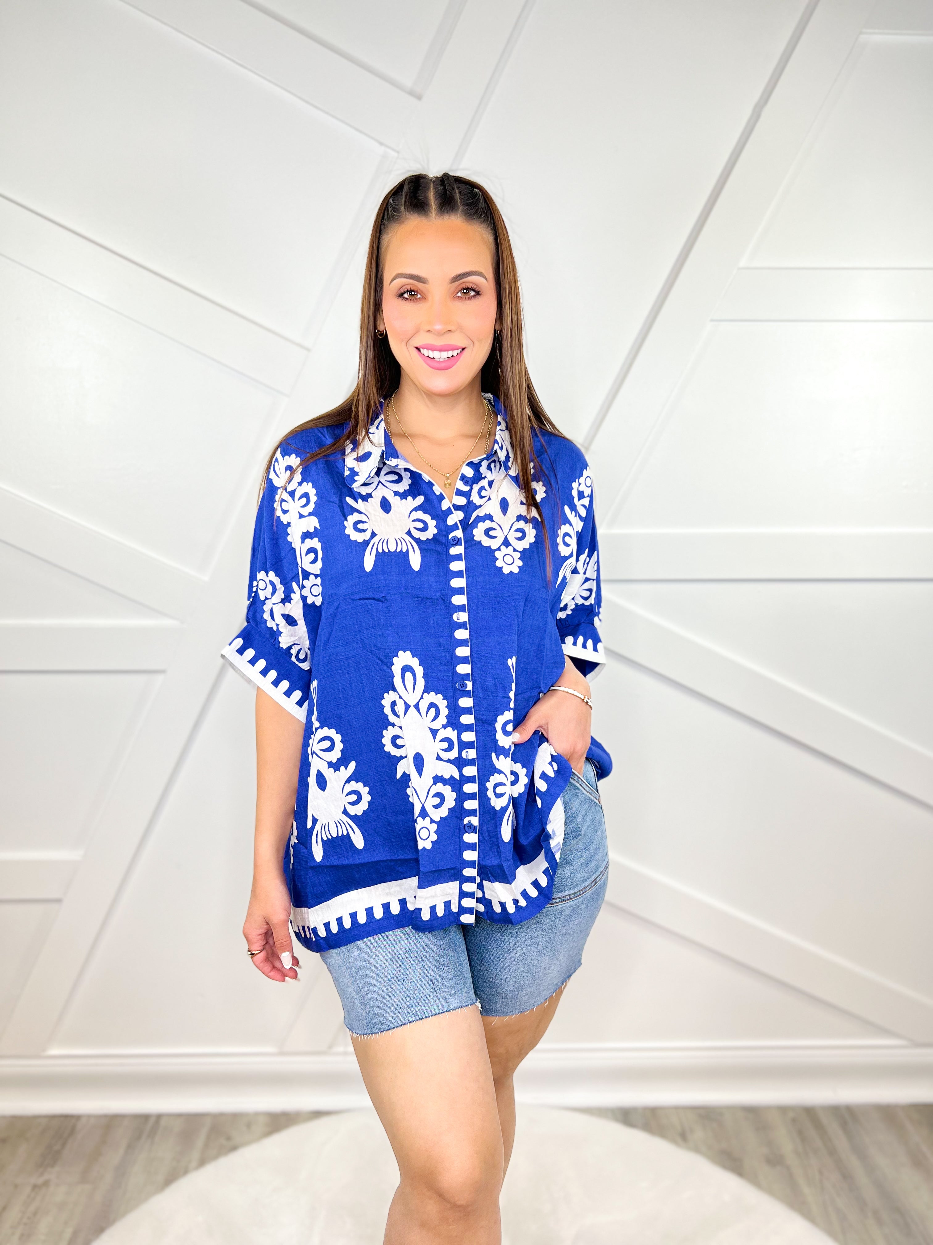 Restock: Fantasize Top-110 SHORT SLEEVE TOP-Umgee-Heathered Boho Boutique, Women's Fashion and Accessories in Palmetto, FL