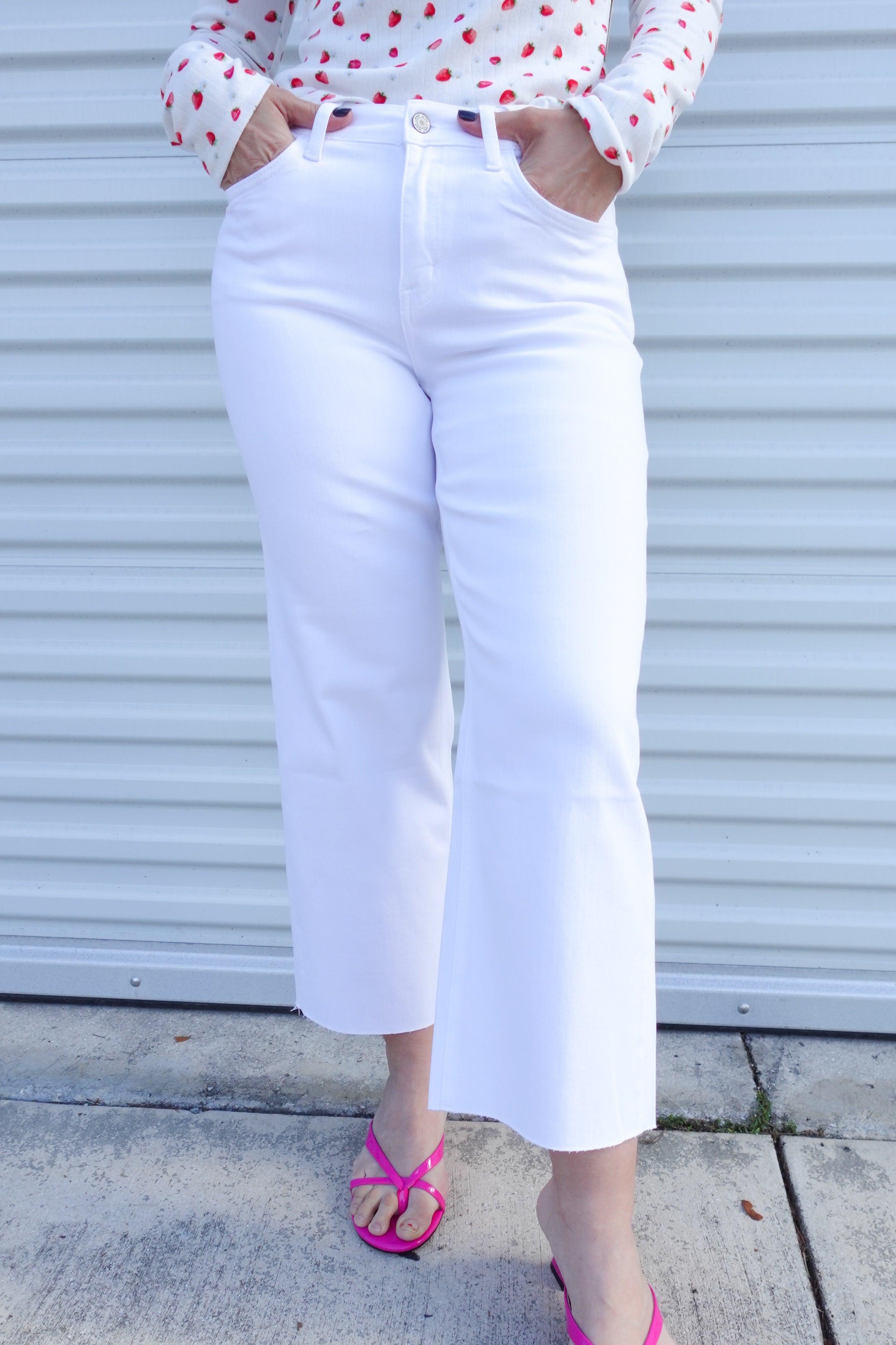 Dreaming Of The Day Wide Leg Jeans by Vervet-190 JEANS-Vervet-Heathered Boho Boutique, Women's Fashion and Accessories in Palmetto, FL